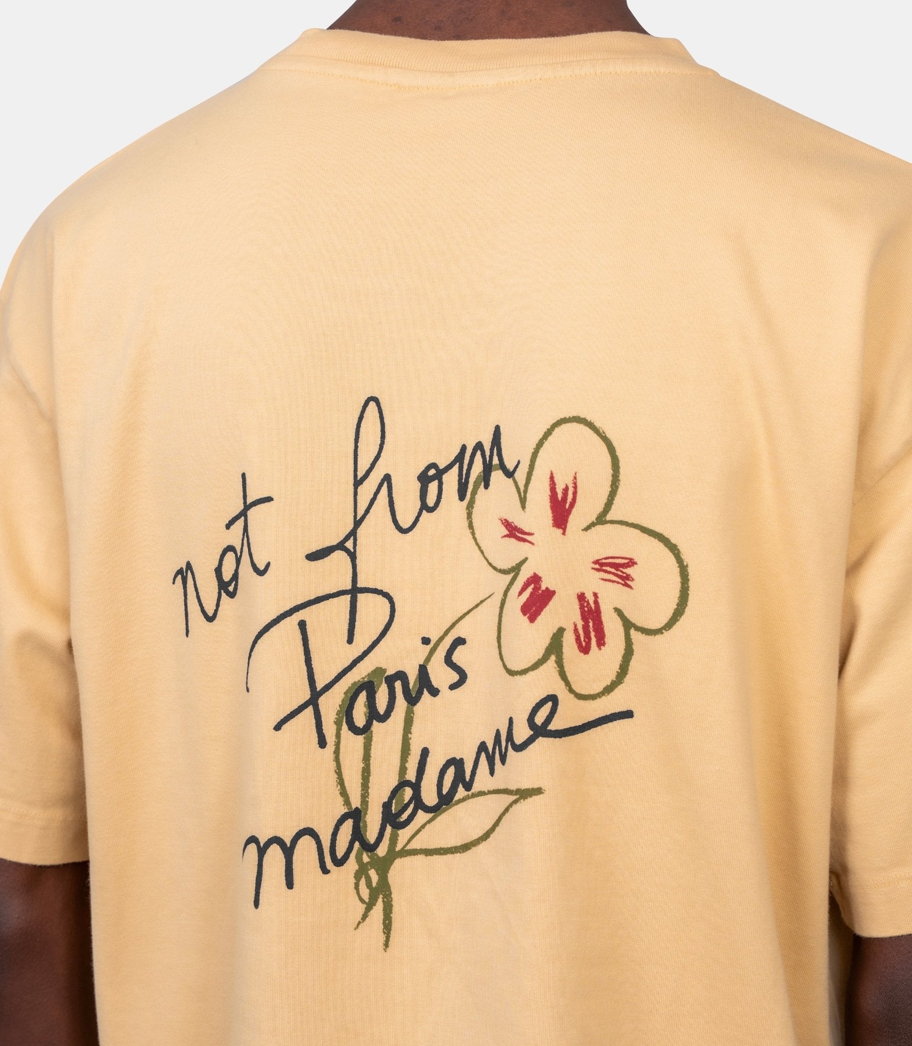 Le t-shirt slogan esquisse - L-TS188-CO248-OC-XS - Drôle de monsieur