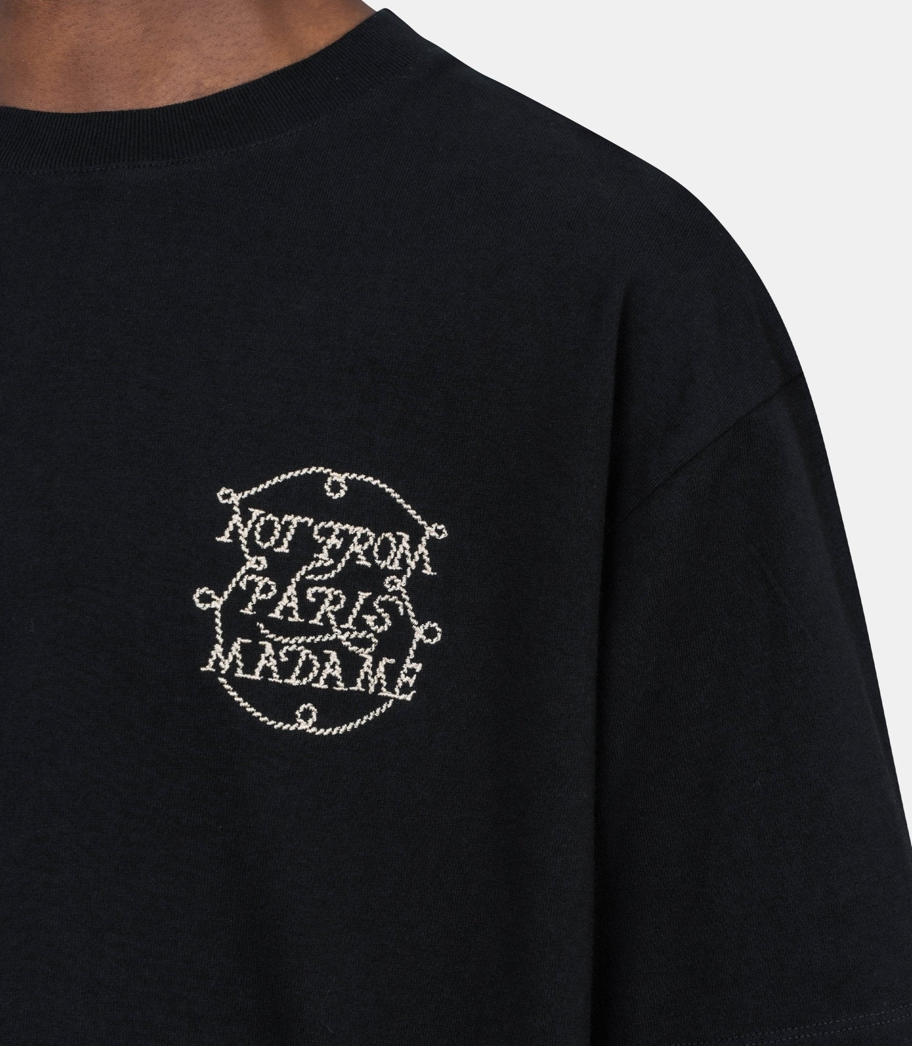 Le t-shirt slogan tresses - H - TS259 - CO134 - BL - XS - Drôle de monsieur