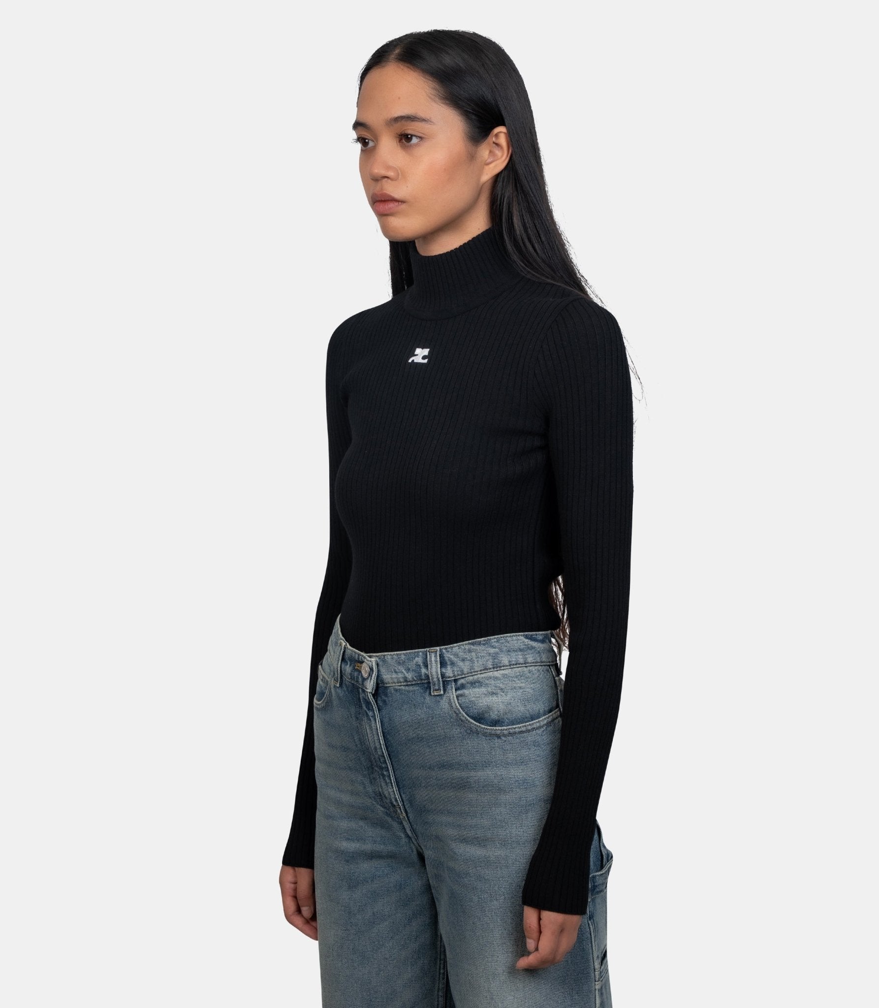 Maille col roulé reedition - PERMPU022FI0001-9999-XS - Courrèges