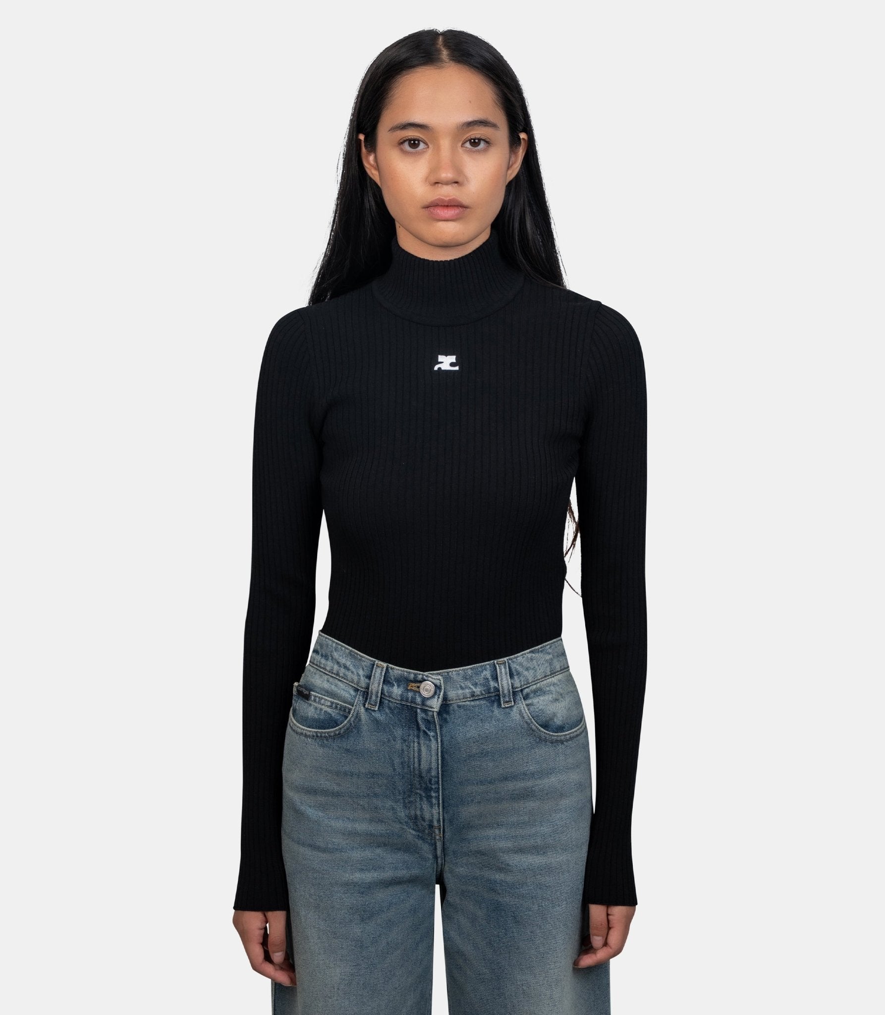 Maille col roulé reedition - PERMPU022FI0001-9999-XS - Courrèges