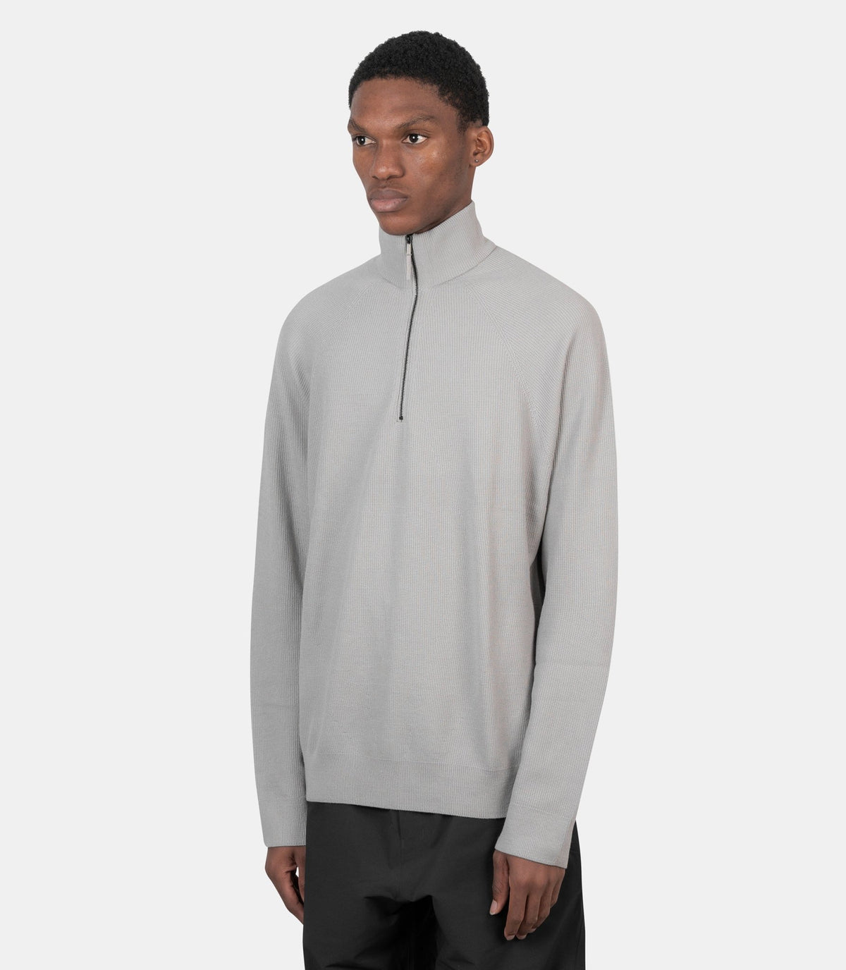 Maille conic wool half zip-X000010798-SILKSTONE-M-Veilance