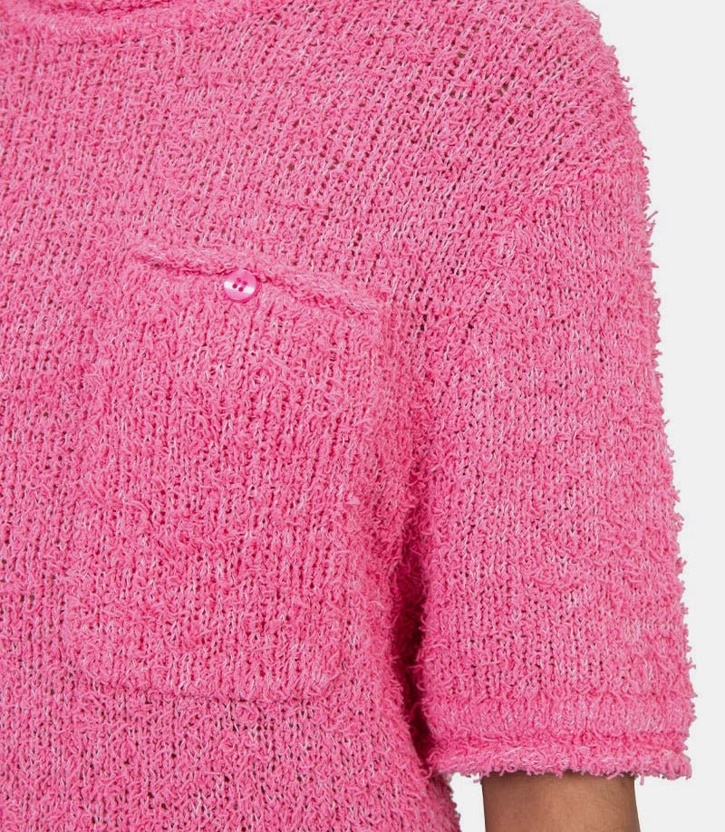 Maille manches courtes azaleaVOL21172 - PINK - FW23 - SHouse of sunny