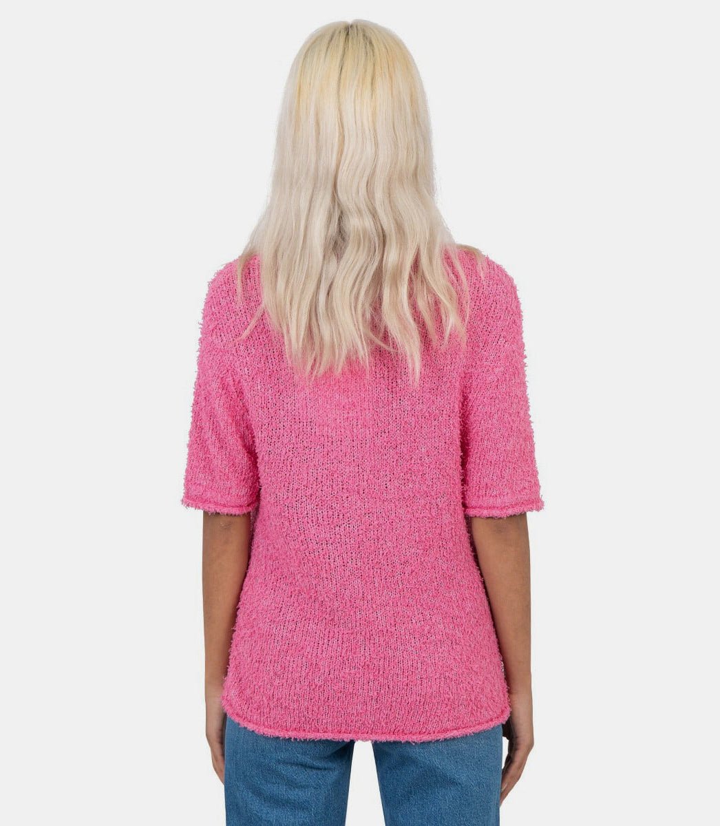 Maille manches courtes azaleaVOL21172 - PINK - FW23 - SHouse of sunny