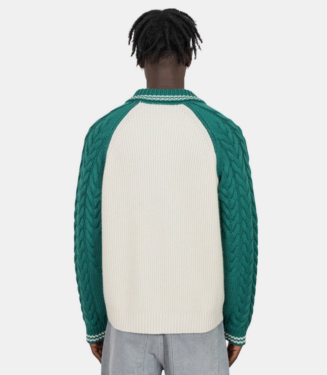 Maille texturée zippéeMPS25 - KW - 820 - 01 - LCasablanca
