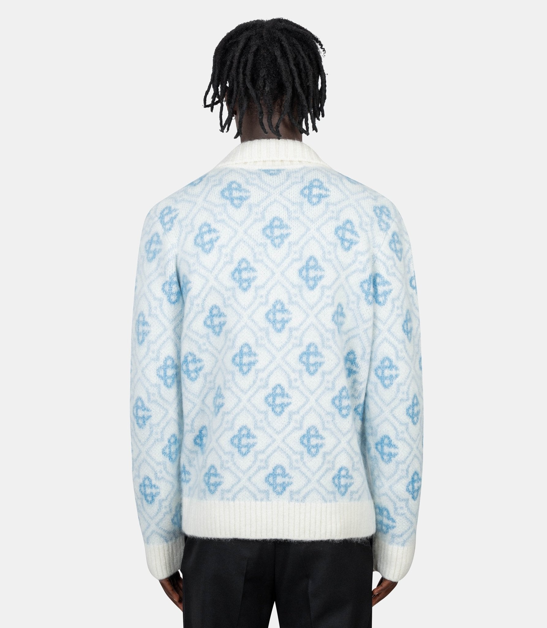 Maille zippée monogramme - MPF25 - KW - 1005 - 01 - S - Casablanca