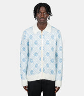Maille zippée monogramme - MPF25 - KW - 1005 - 01 - S - Casablanca