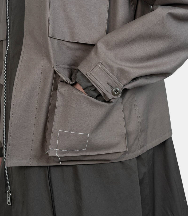 Manteau long x wtaps - 25 - 03692M - 543 - 2 - Sacai