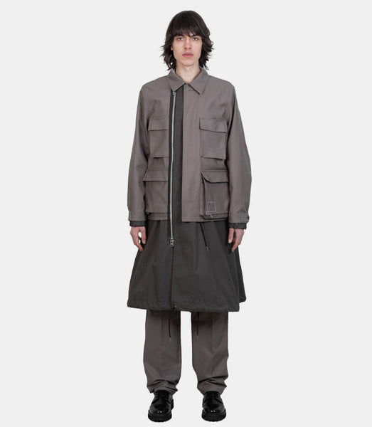 sacai×WTAPS 25SS ロングコート トープ サイズ2 manteau-long-x-wtapssacai25-