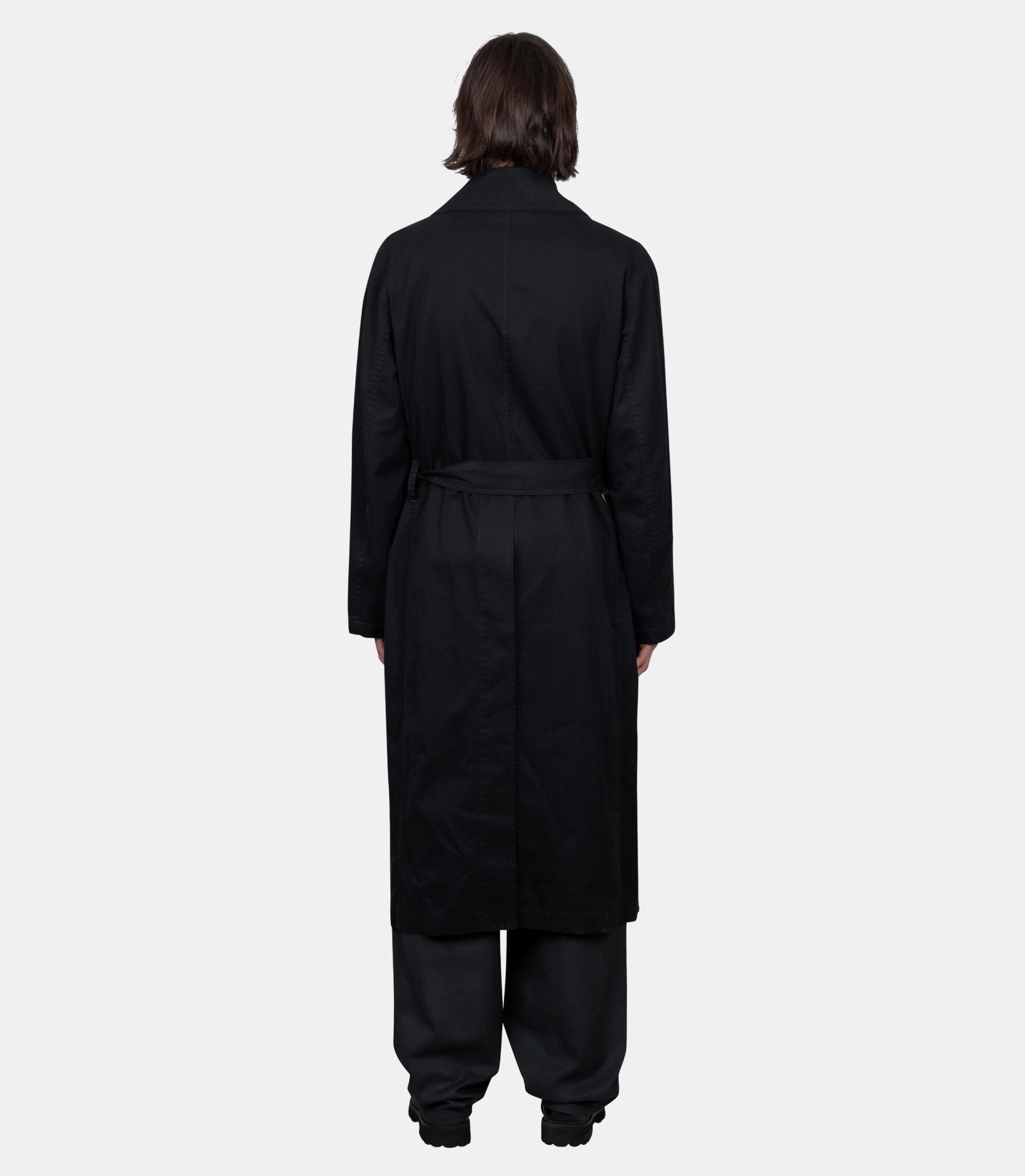 Manteau trench imperméable - CO1126-LF1441-BK999-44 - Lemaire