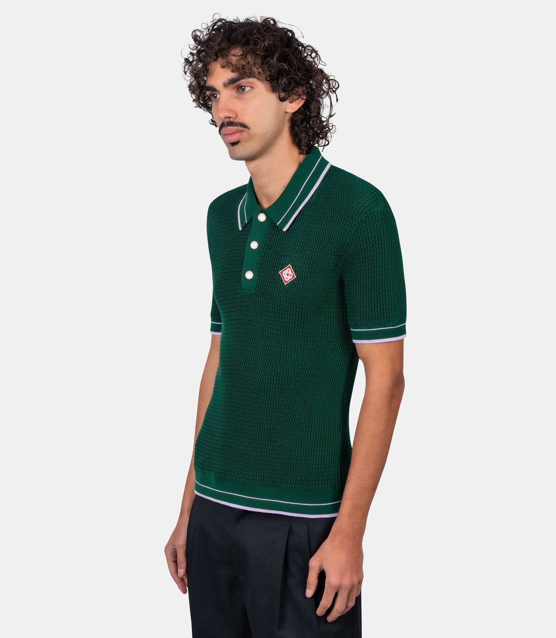 Mini polo en crochet - M-SS26-KW-1296-01-M - Casablanca