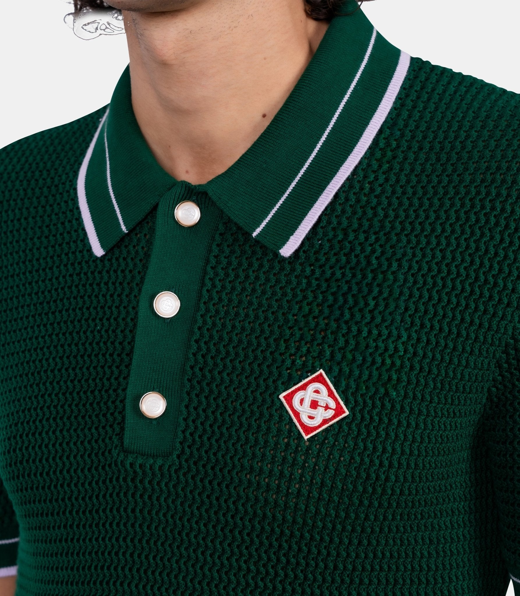 Mini polo en crochet - M-SS26-KW-1296-01-M - Casablanca