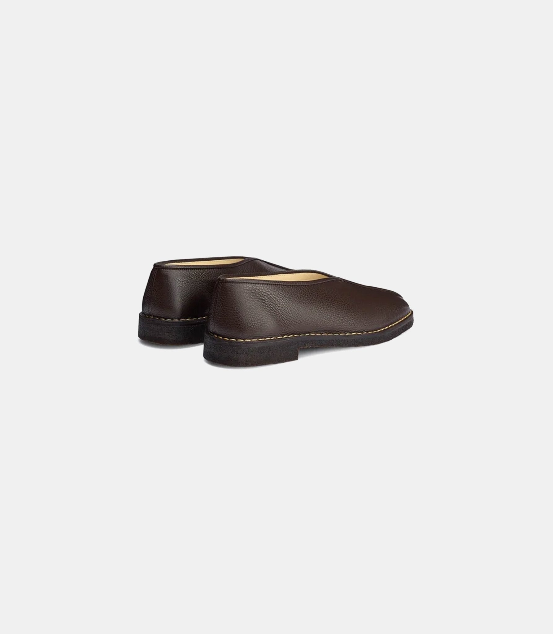 Mocassins piped en cuir grainé - FO0292-LL205-BR449-41 - Lemaire