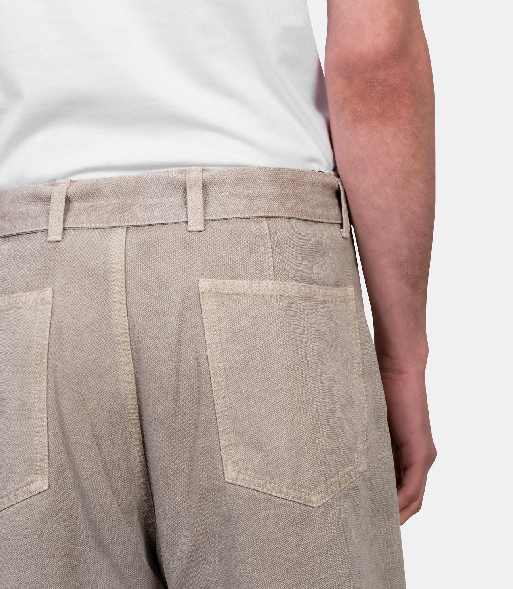 Pantalon à ceinture torsadé - PA326-LD1054-BK201-S - Lemaire