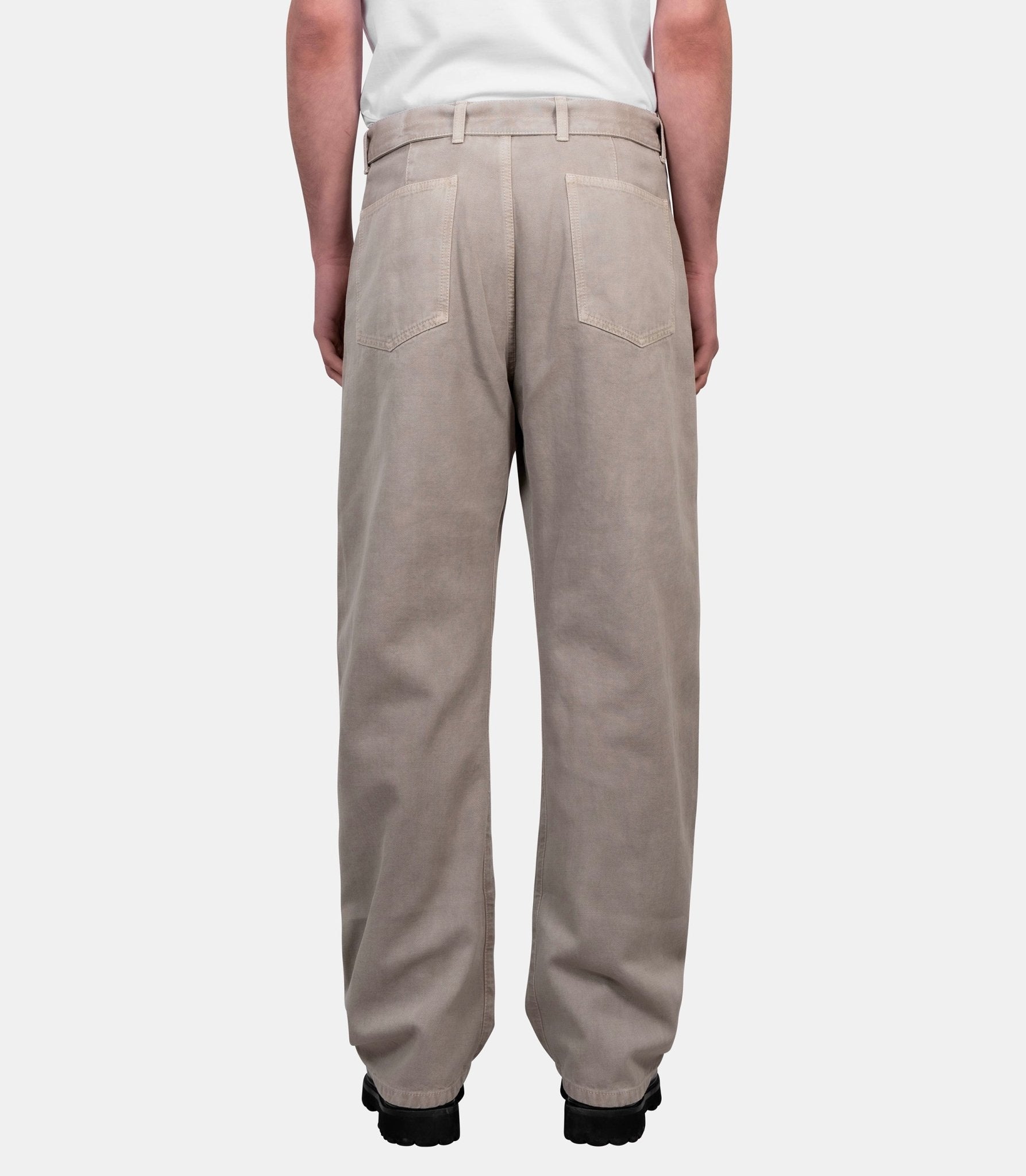 Pantalon à ceinture torsadé - PA326-LD1054-BK201-S - Lemaire