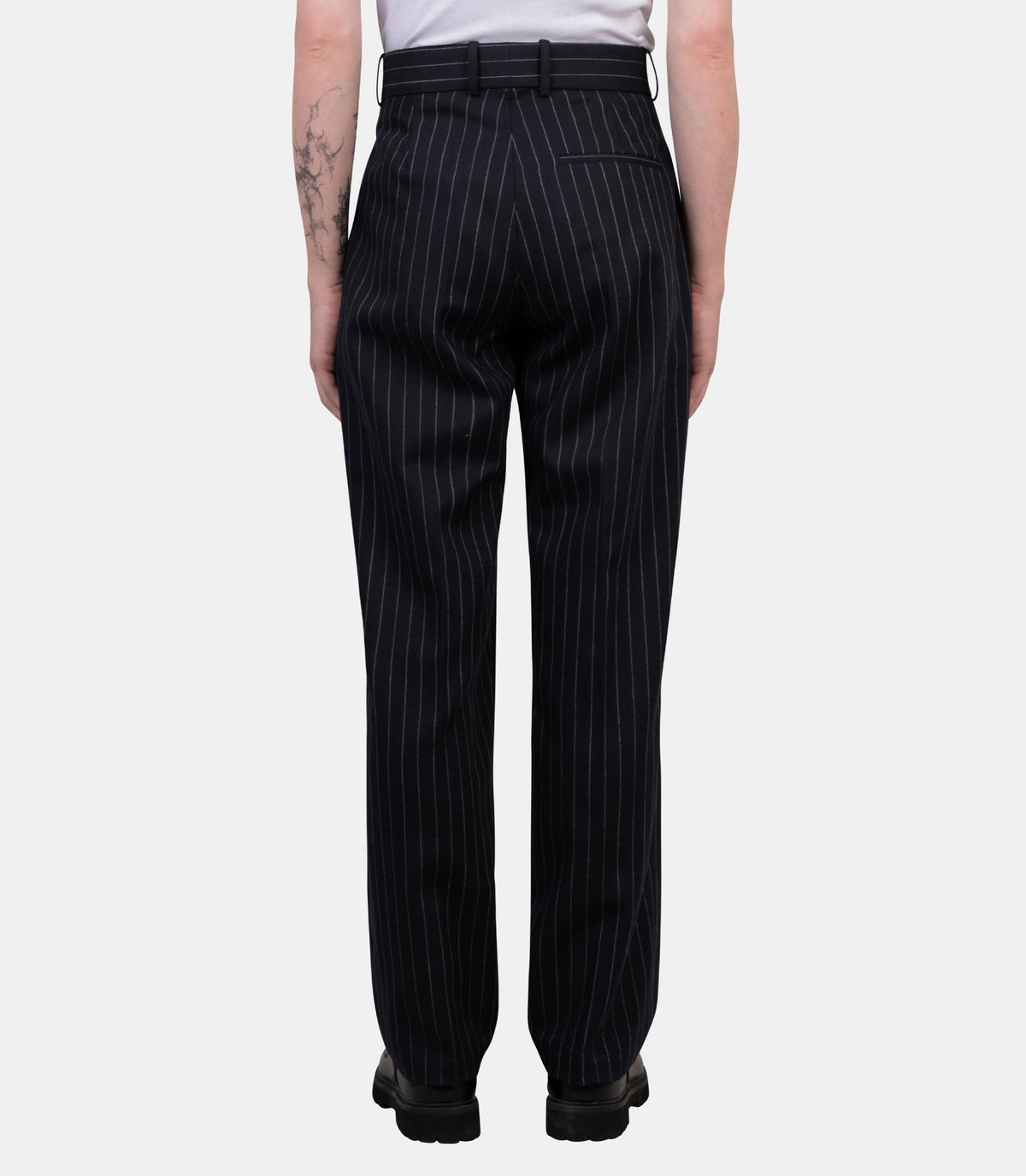 Pantalon à plis rayé-M-BP220-WV020-NY-XS-Drôle de monsieur