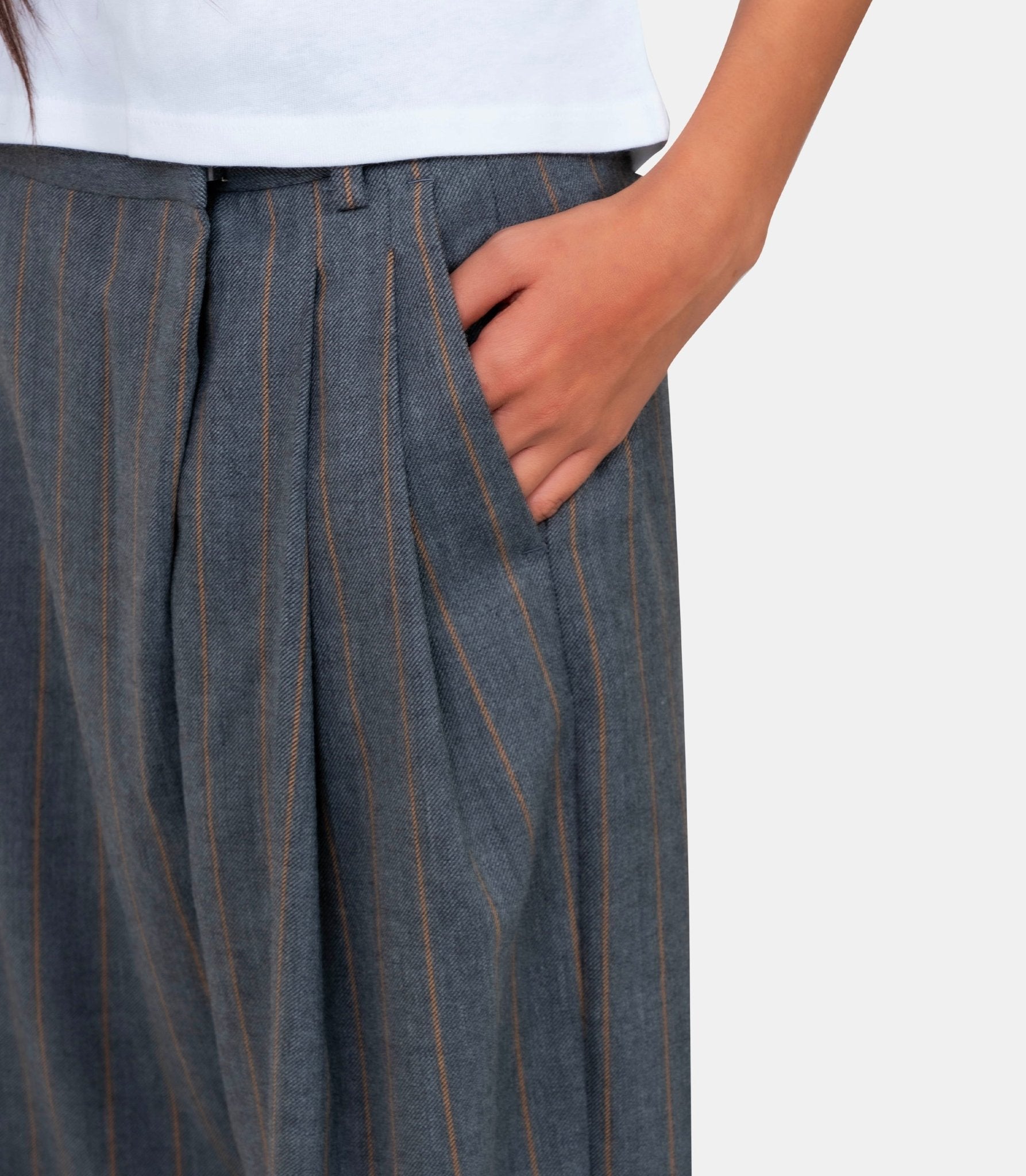 Pantalon à rayures - W0761-205-34 - Ganni