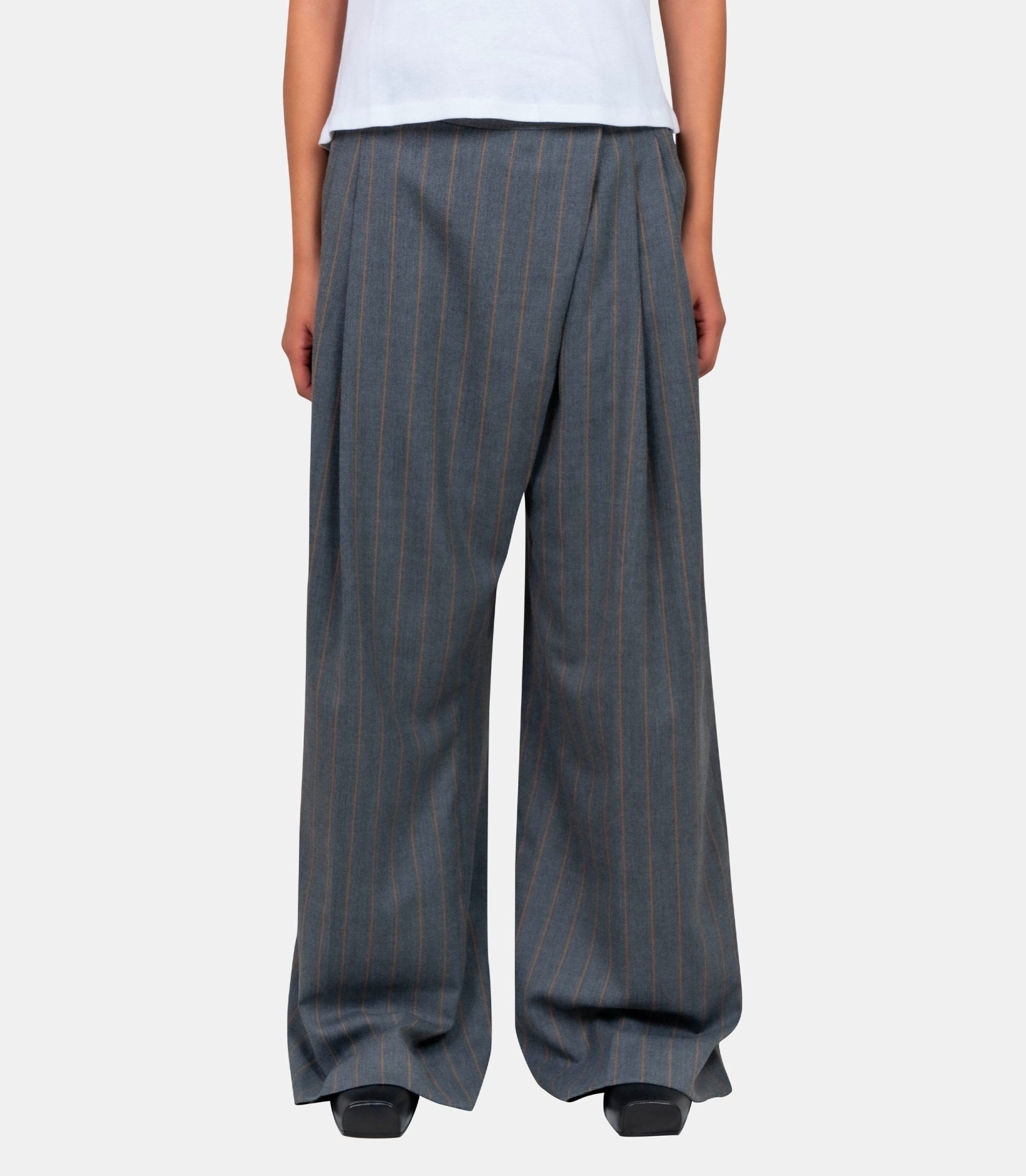Pantalon à rayures - W0761-205-34 - Ganni
