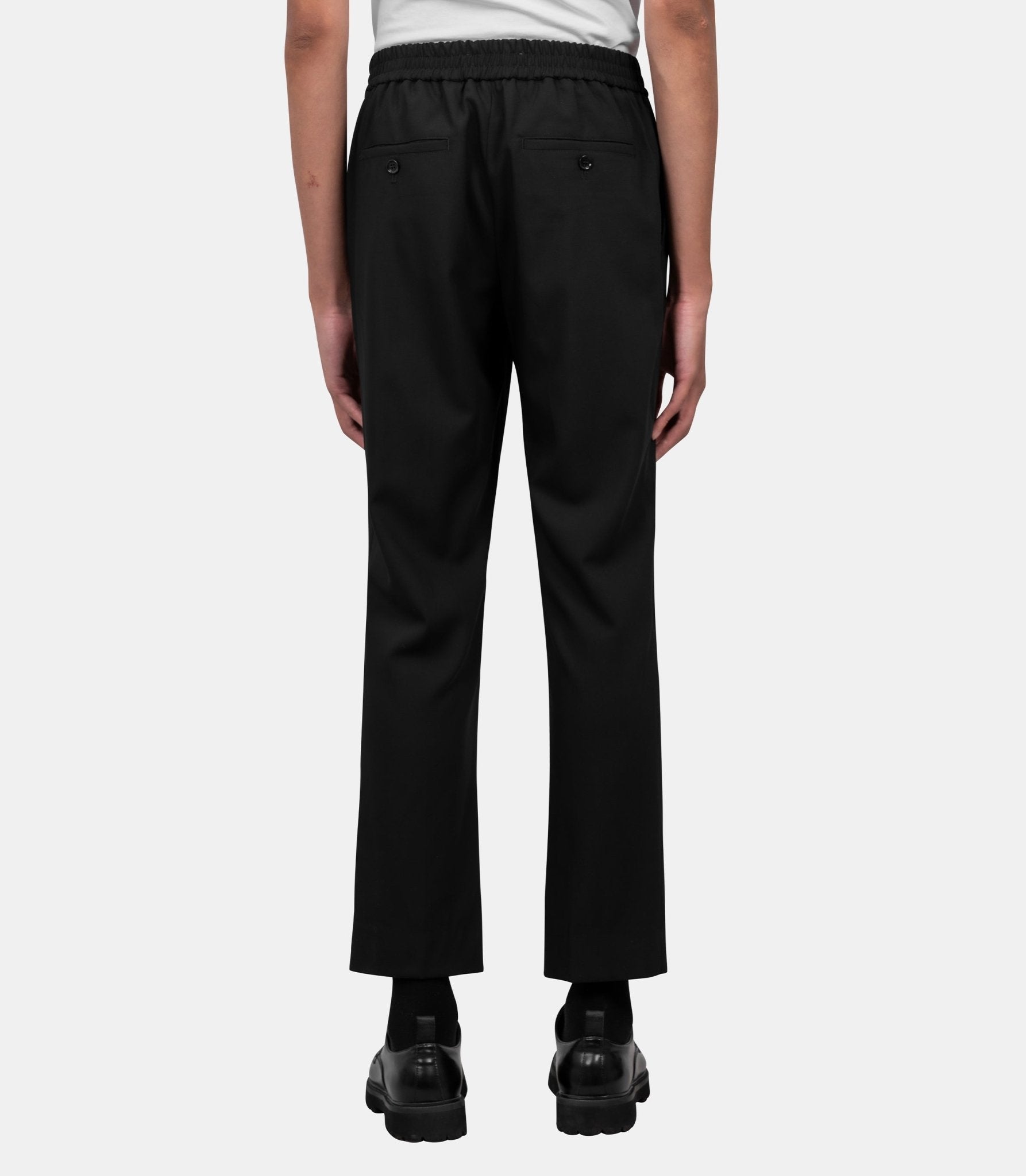 Pantalon à taille élastique - HTR226.WV0194.001-S - Ami paris