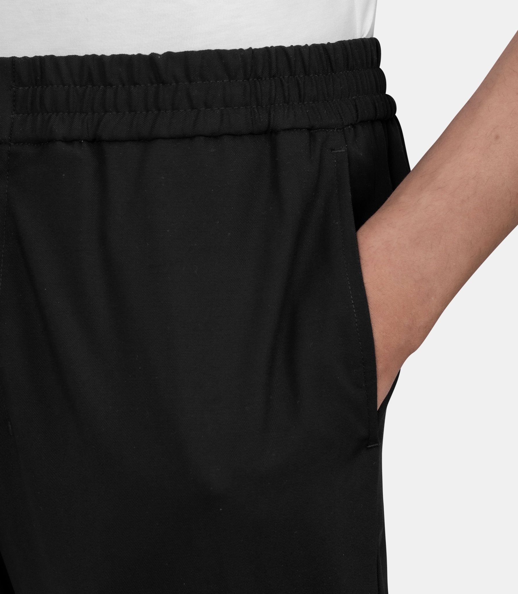 Pantalon à taille élastique - HTR226.WV0194.001-S - Ami paris