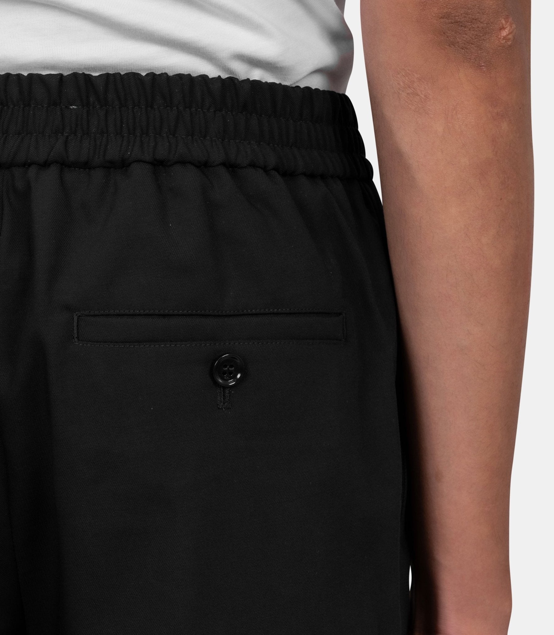 Pantalon à taille élastique - HTR226.WV0194.001-S - Ami paris