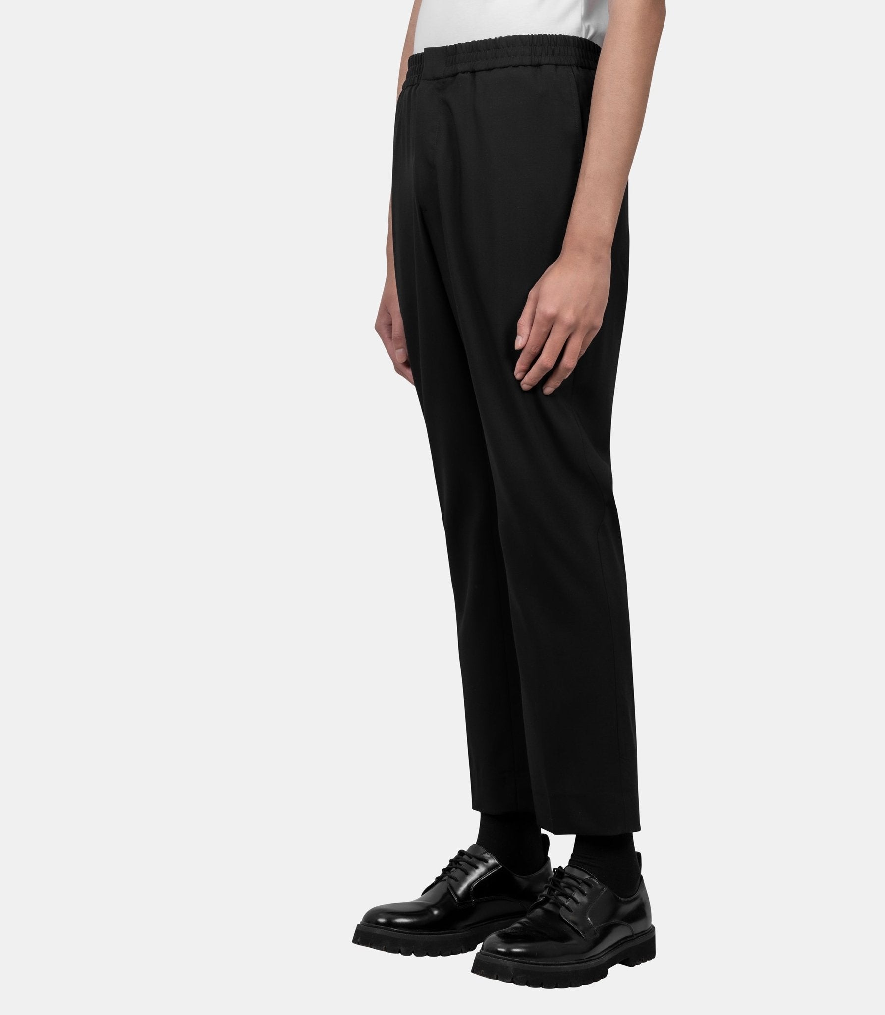 Pantalon à taille élastique - HTR226.WV0194.001-S - Ami paris