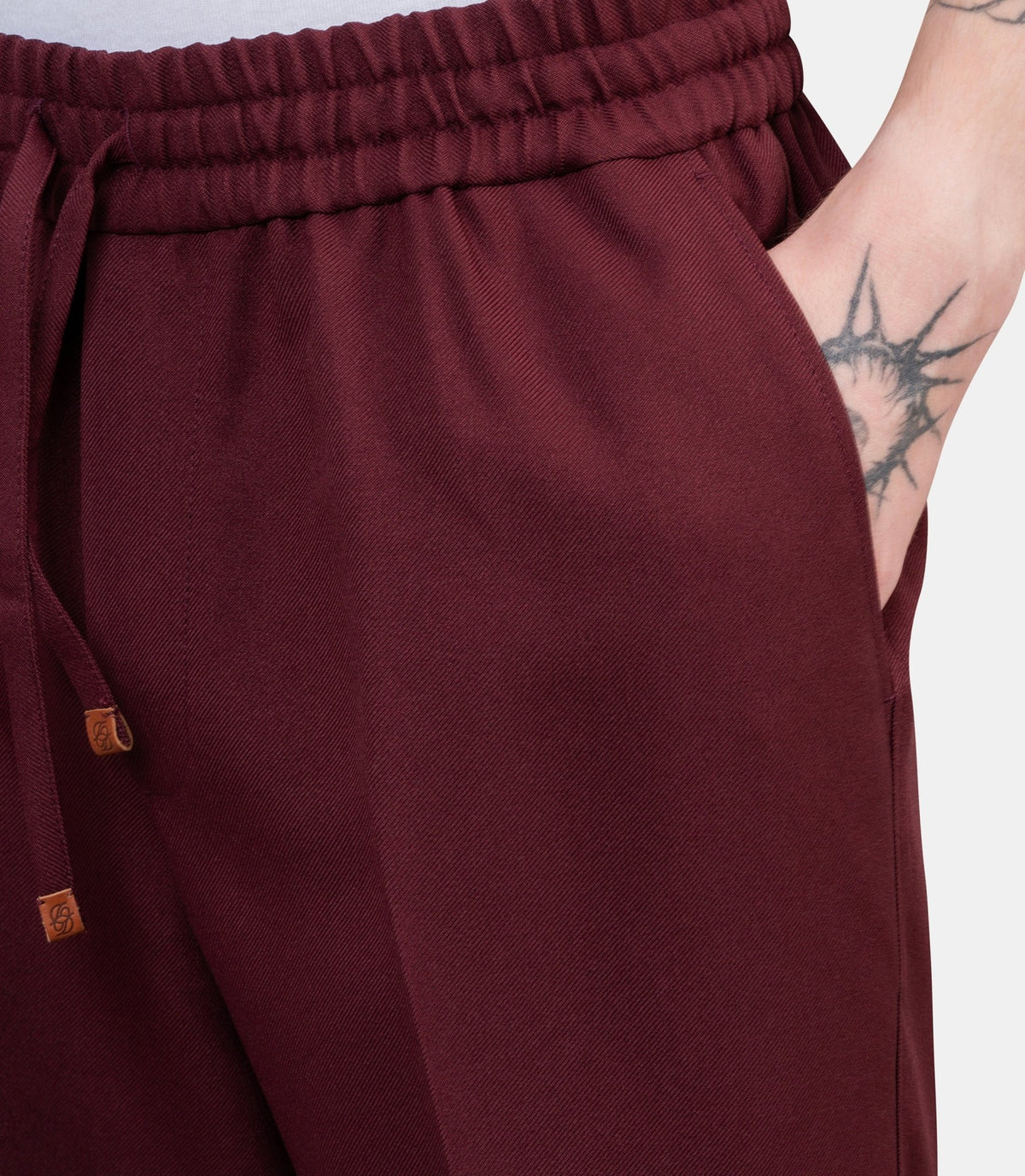 Pantalon à taille élastique-M-BP191-PL186-BY-XS-Drôle de monsieur