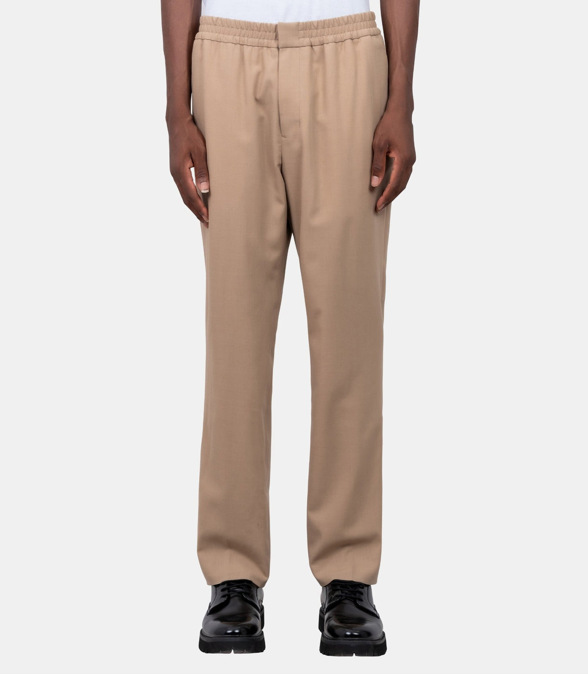 Pantalon à taille élastiquée-HTR226.WV0211.A184-S-Ami paris