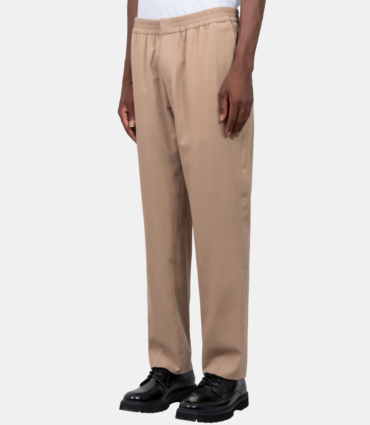 Pantalon à taille élastiquée-HTR226.WV0211.A184-S-Ami paris