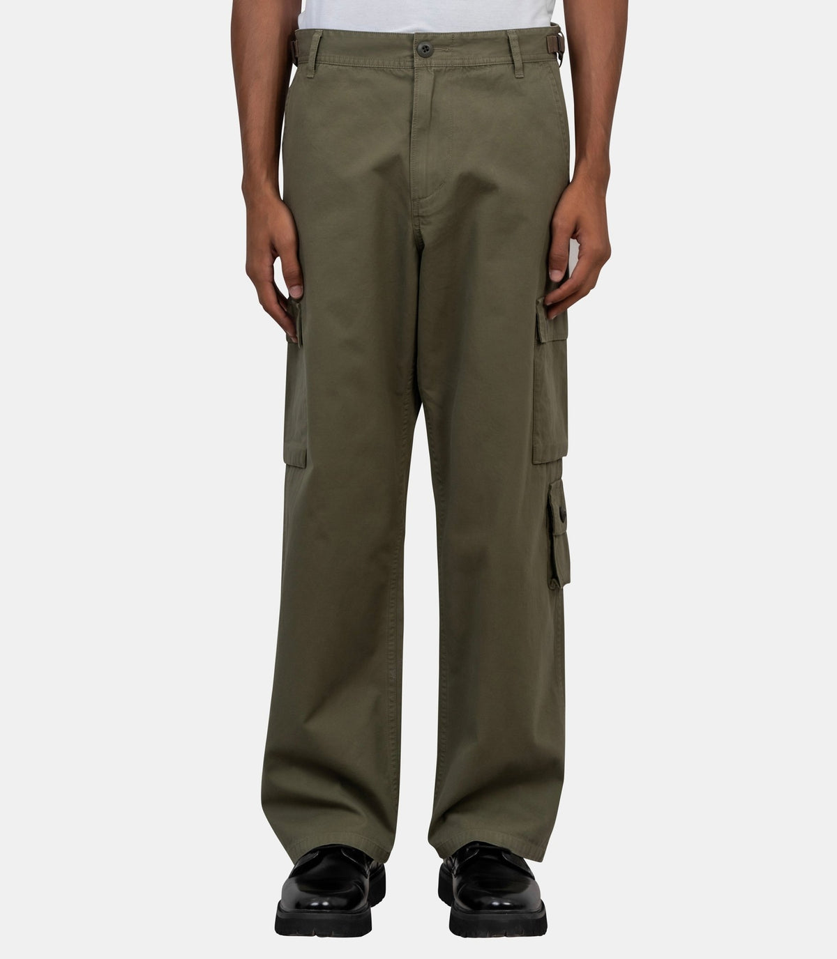 Pantalon cargo-HM32PT007-OLIVE DRAB-M-Human made