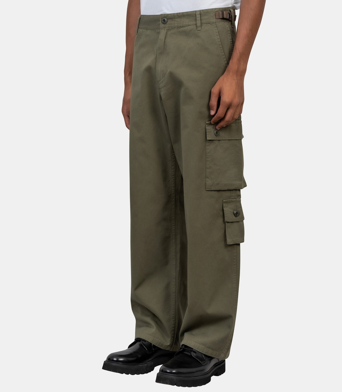 Pantalon cargo-HM32PT007-OLIVE DRAB-M-Human made
