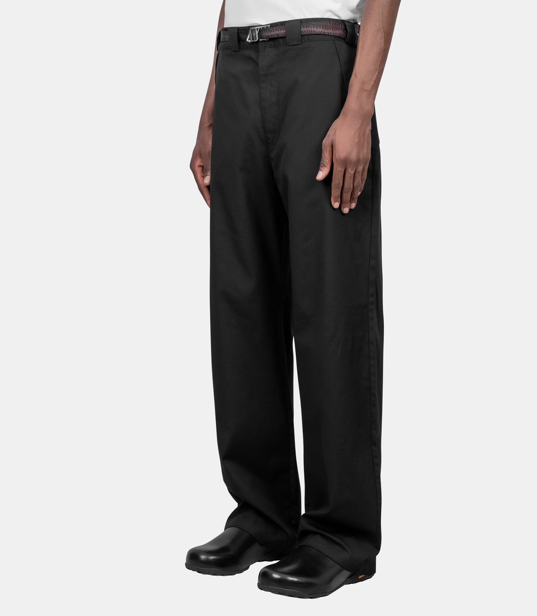 Pantalon centipede buckle - YBMW044FA41-BLK0001-S - Roa