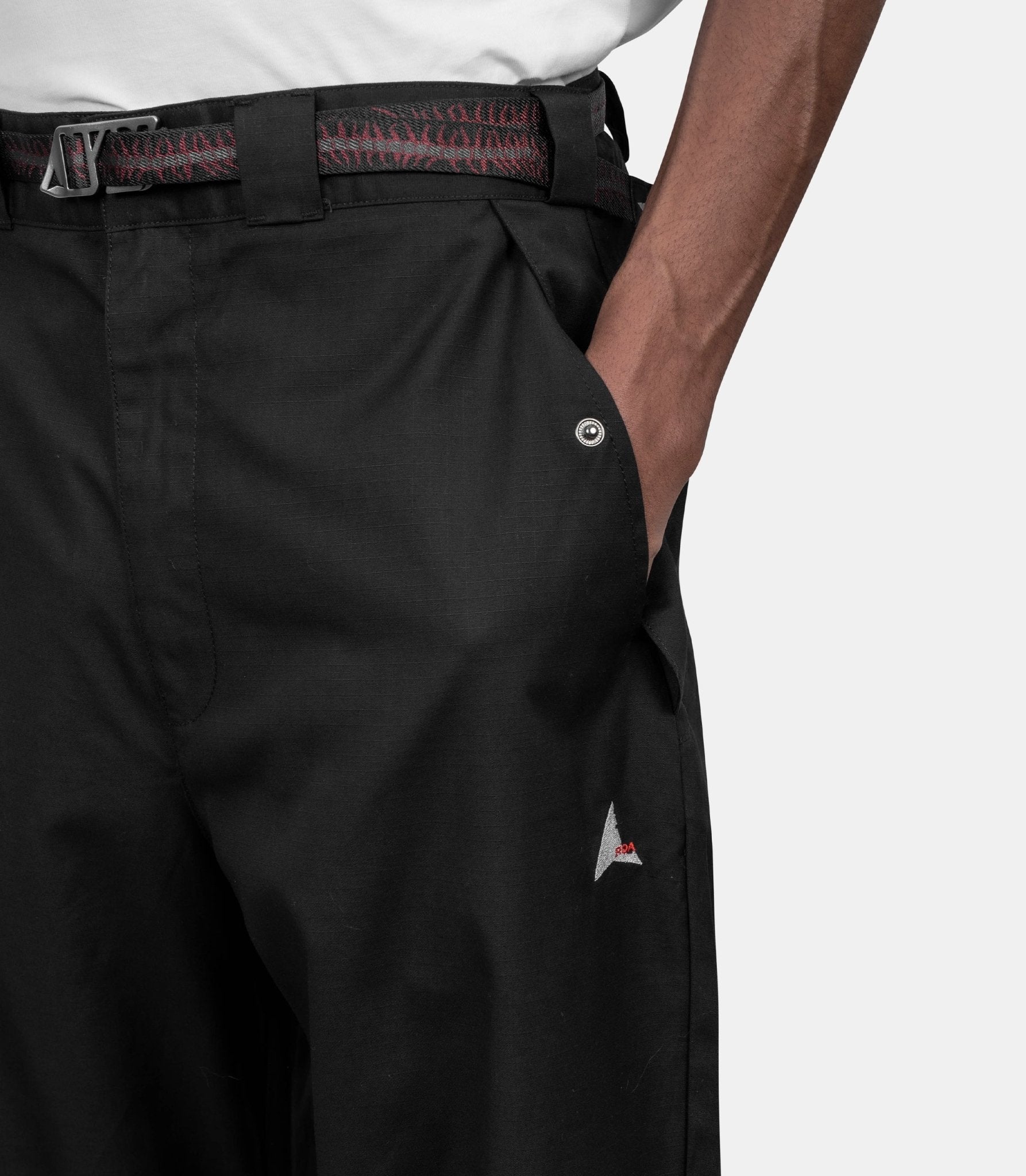 Pantalon centipede buckle - YBMW044FA41-BLK0001-S - Roa