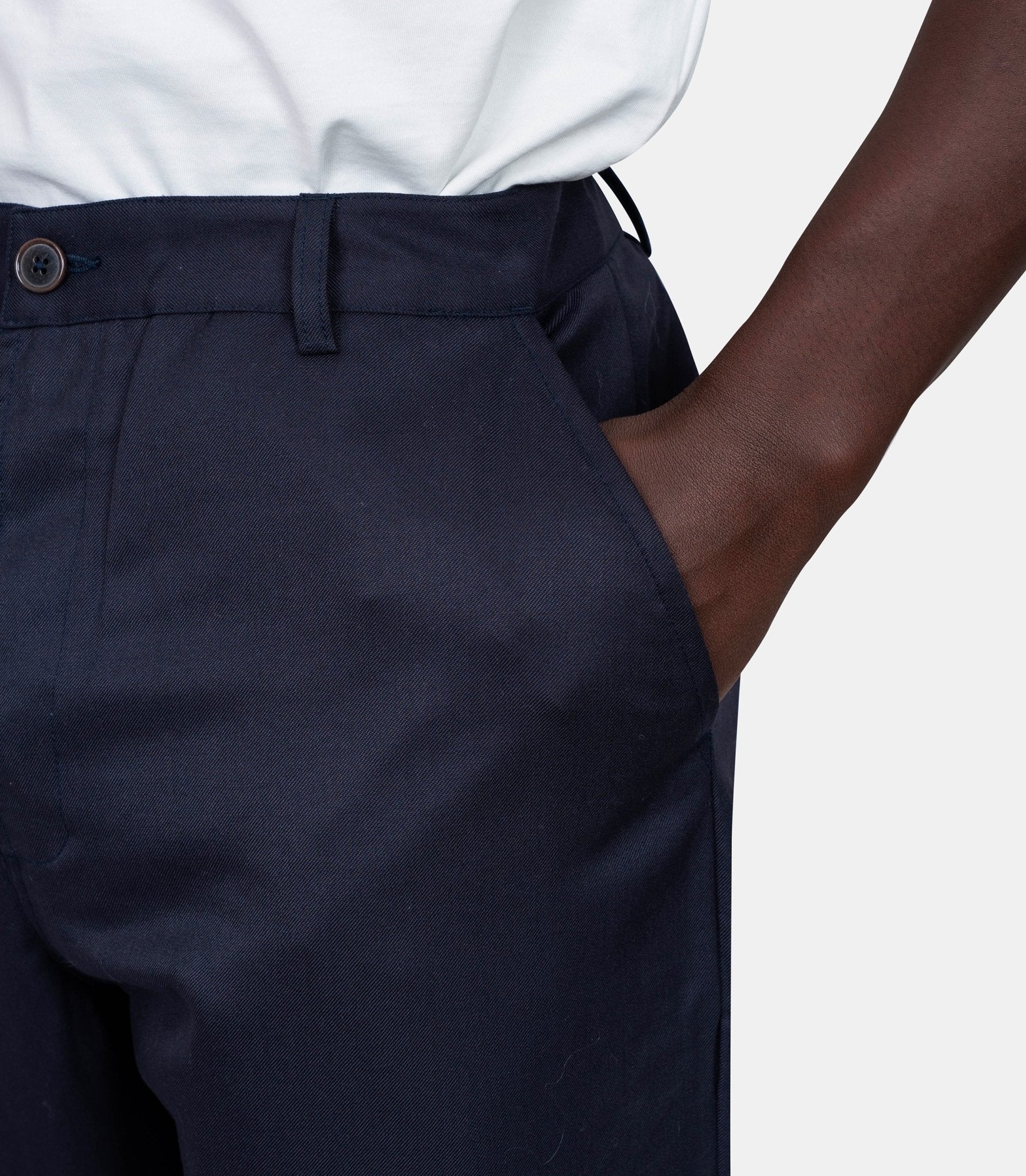 Pantalon chino militaire - 33143 - navy - 28 - Universal works.
