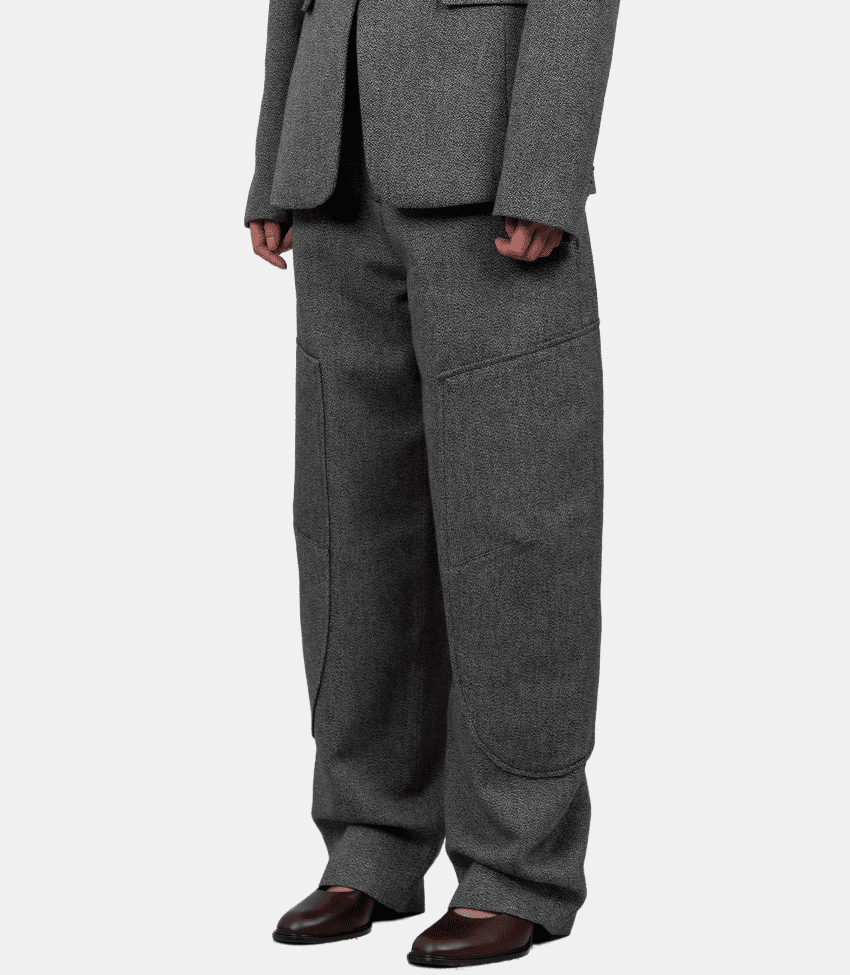 Pantalon de costume mouliné - A1080060-099-34 - Ganni