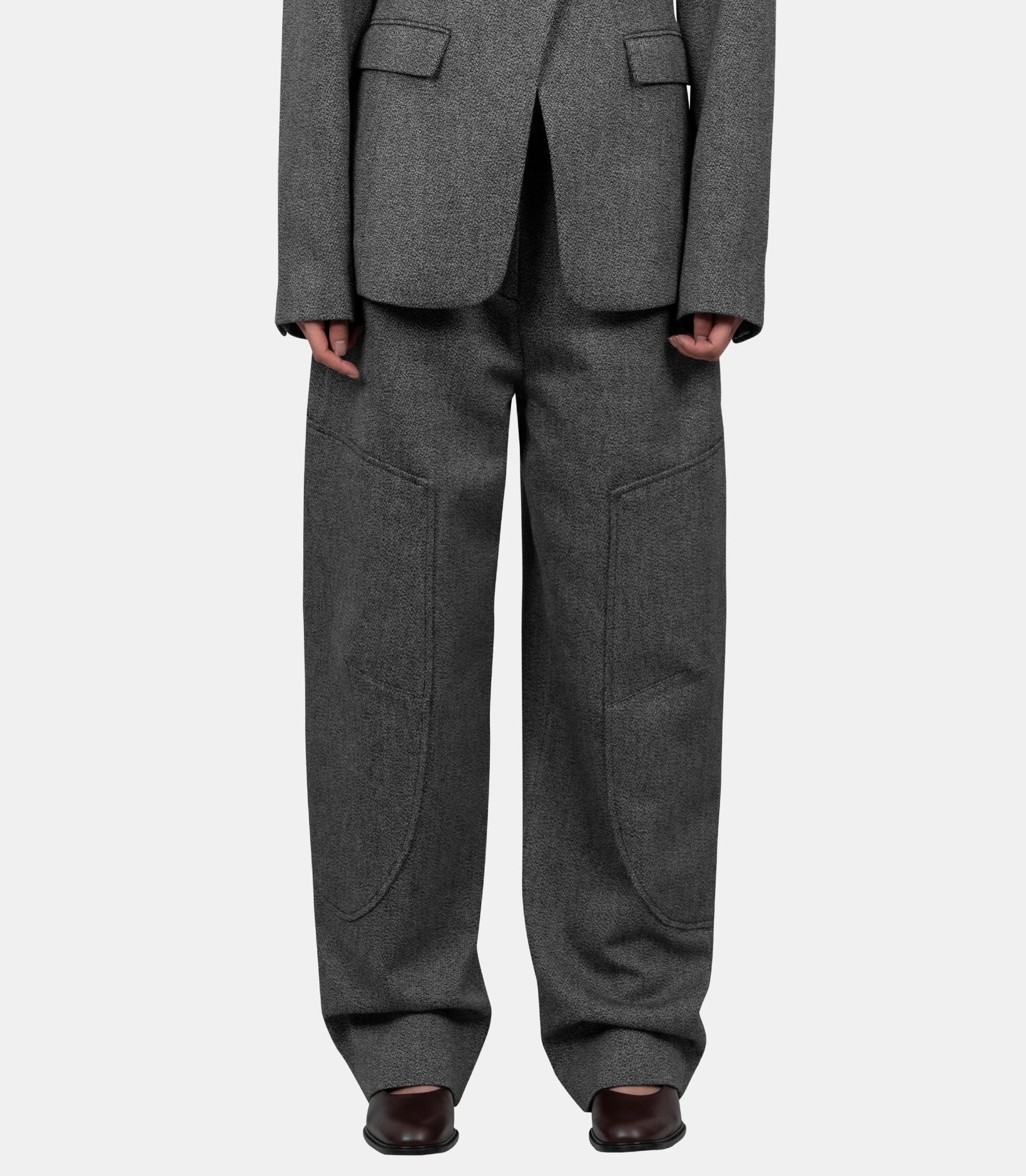 Pantalon de costume mouliné - A1080060-099-34 - Ganni