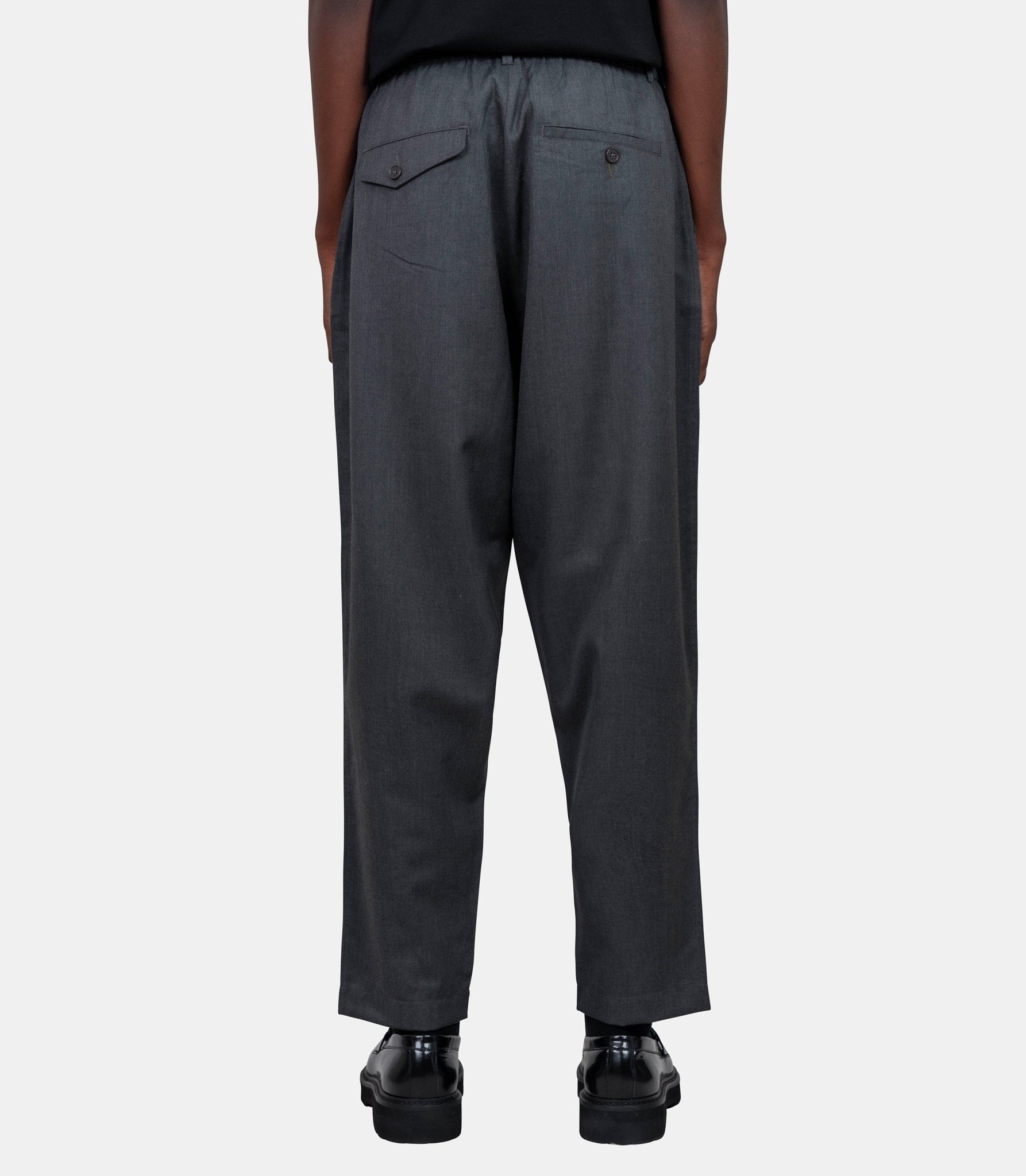 Pantalon de survêtement à plis - 33193 - charcoal - 28 - Universal works.