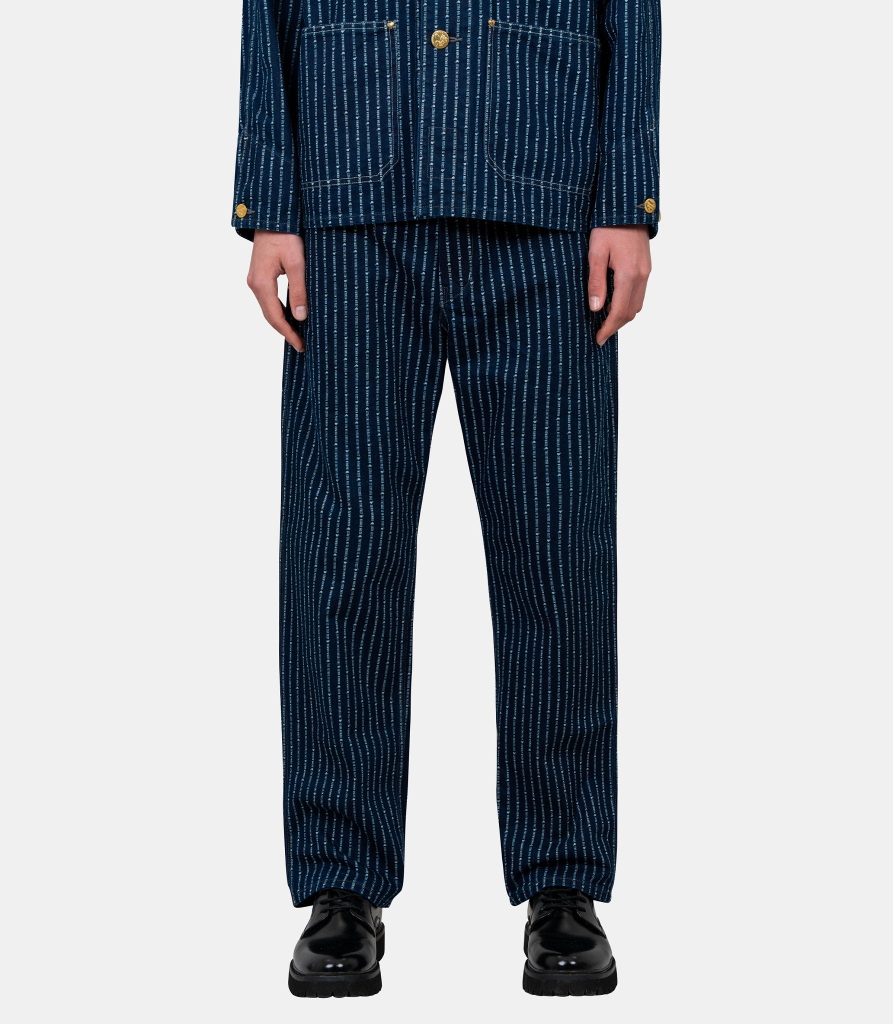 Pantalon de travail en jean wabash - HM29PT005 - M - Human made