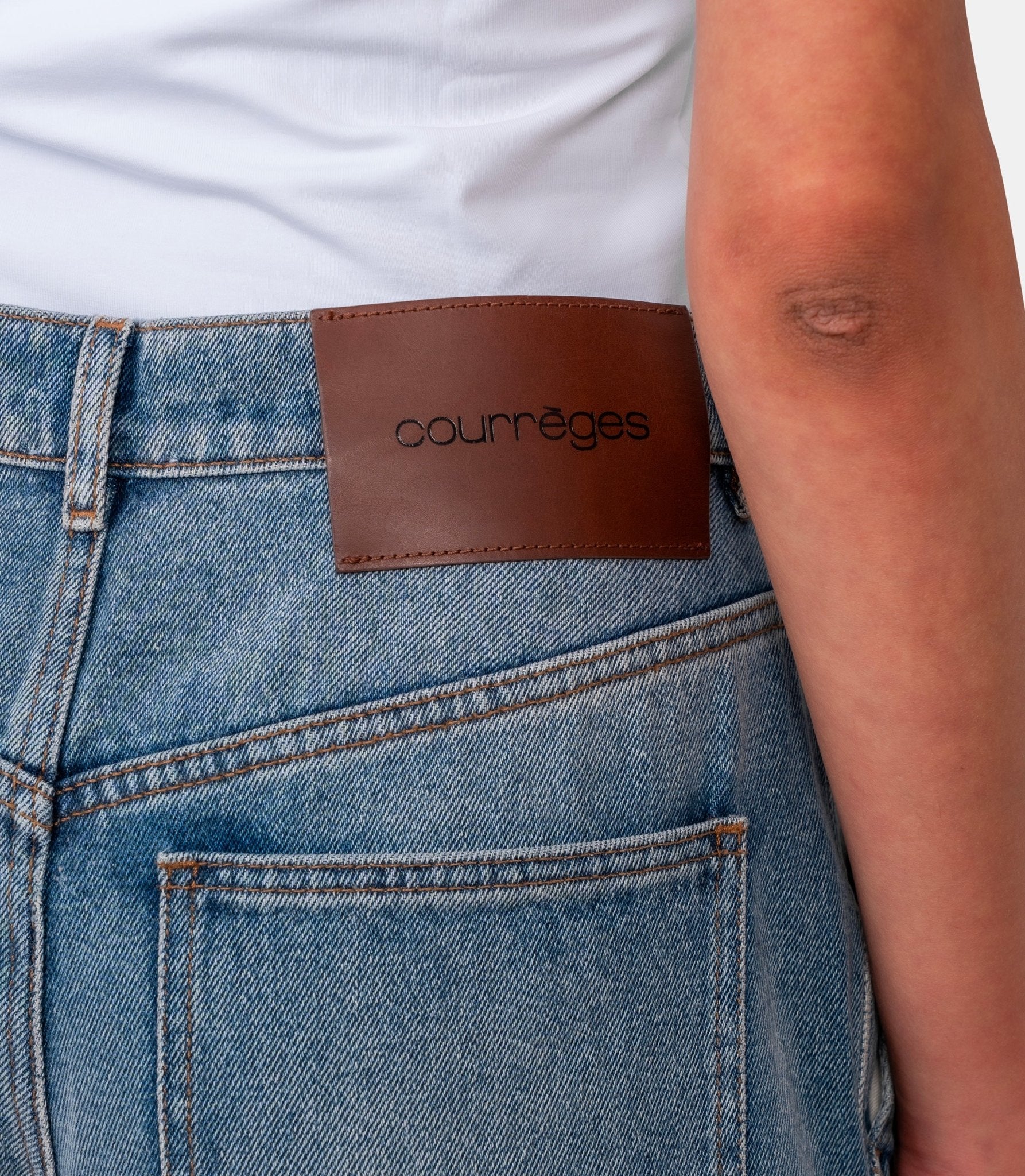 Pantalon denim hammer - 126DPA692DE0058-7055-25 - Courrèges