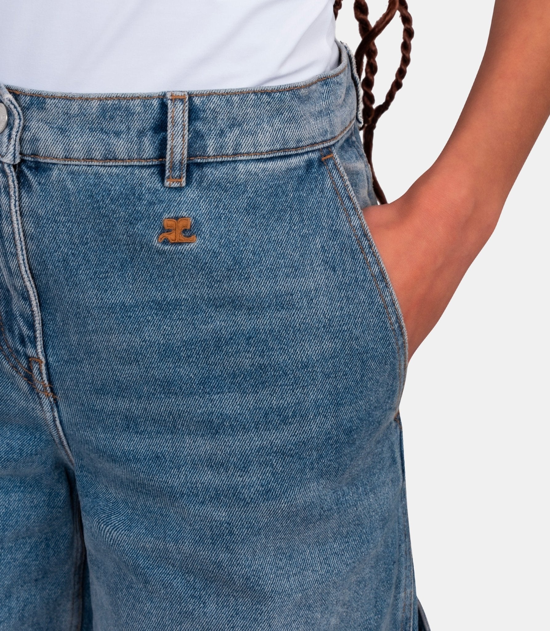 Pantalon denim hammer - 126DPA692DE0058-7055-25 - Courrèges