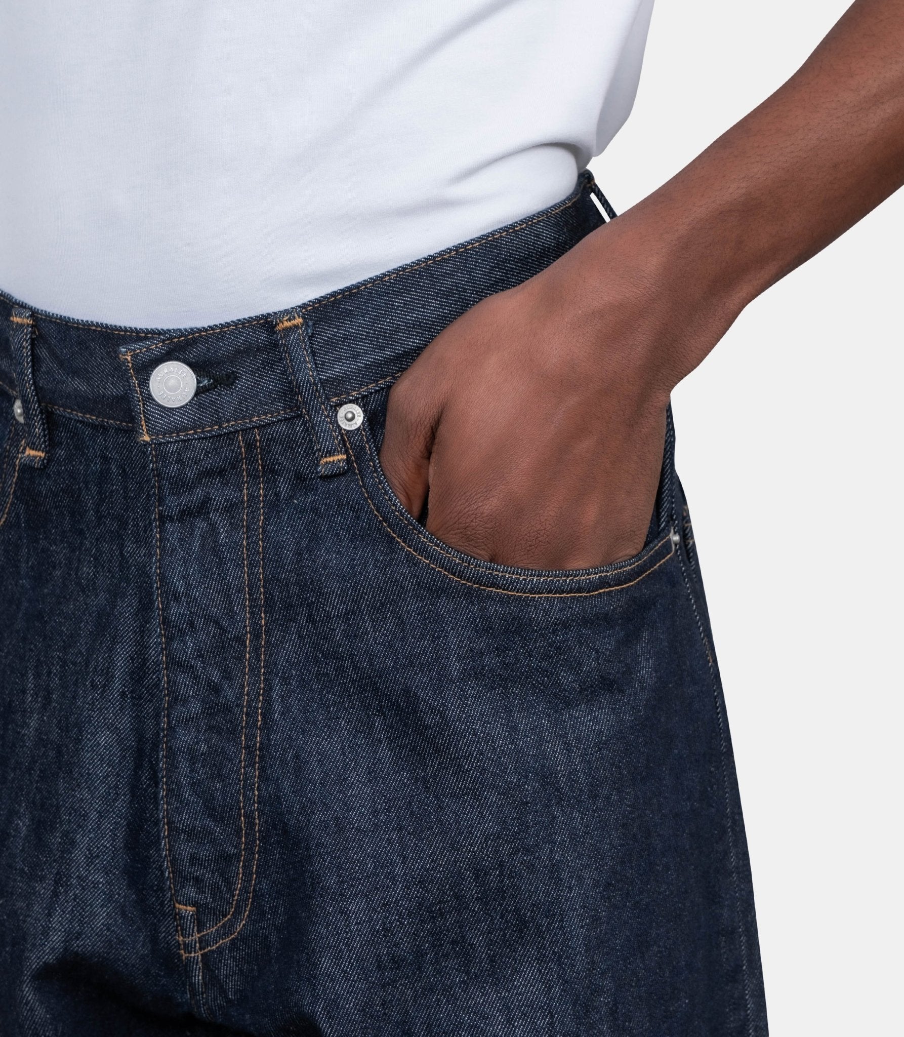 Pantalon denim hard twist - A00P03DM -30 - Auralee