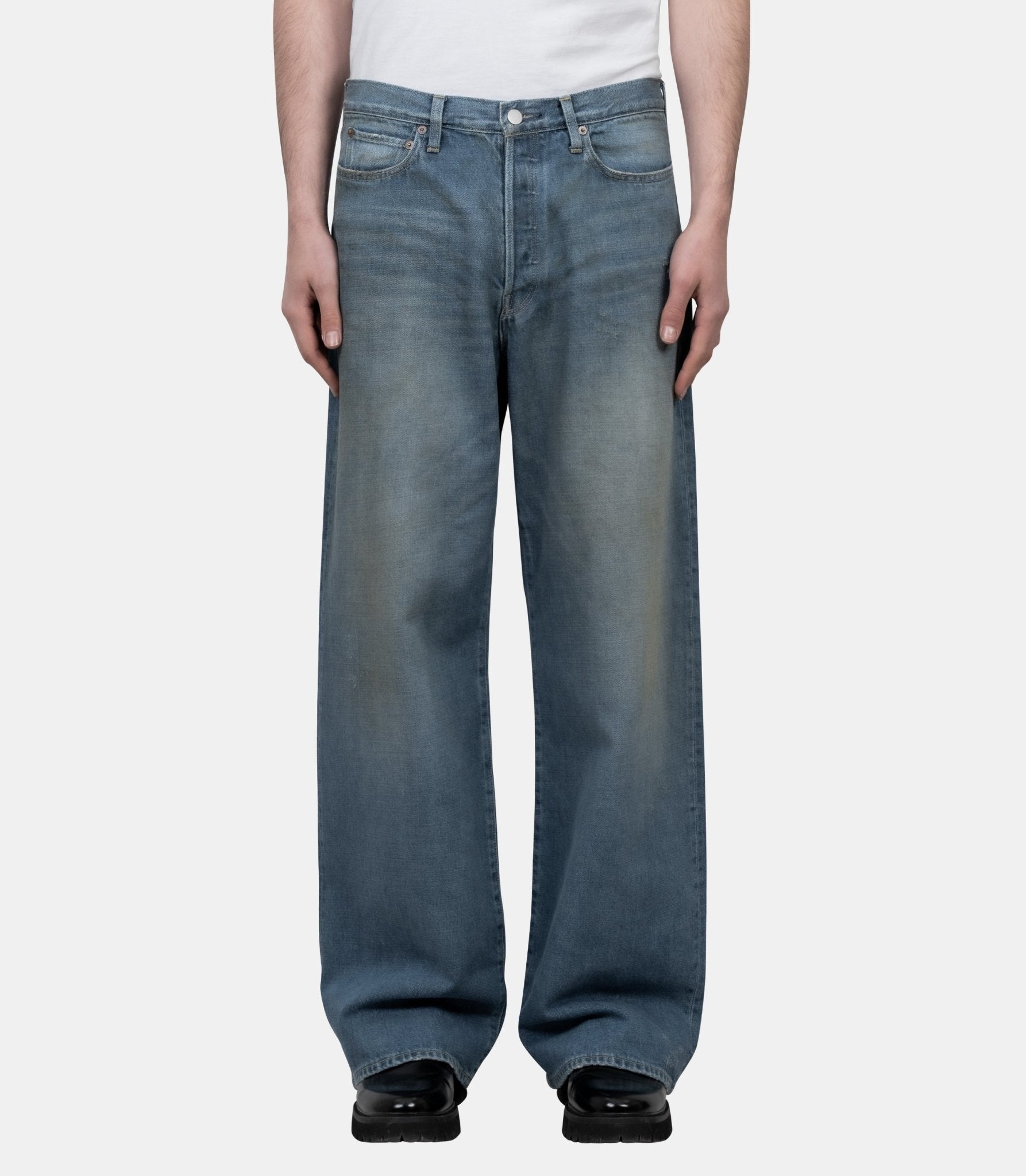 Pantalon denim large - ST.1391-INDIGO-S - Ssstein
