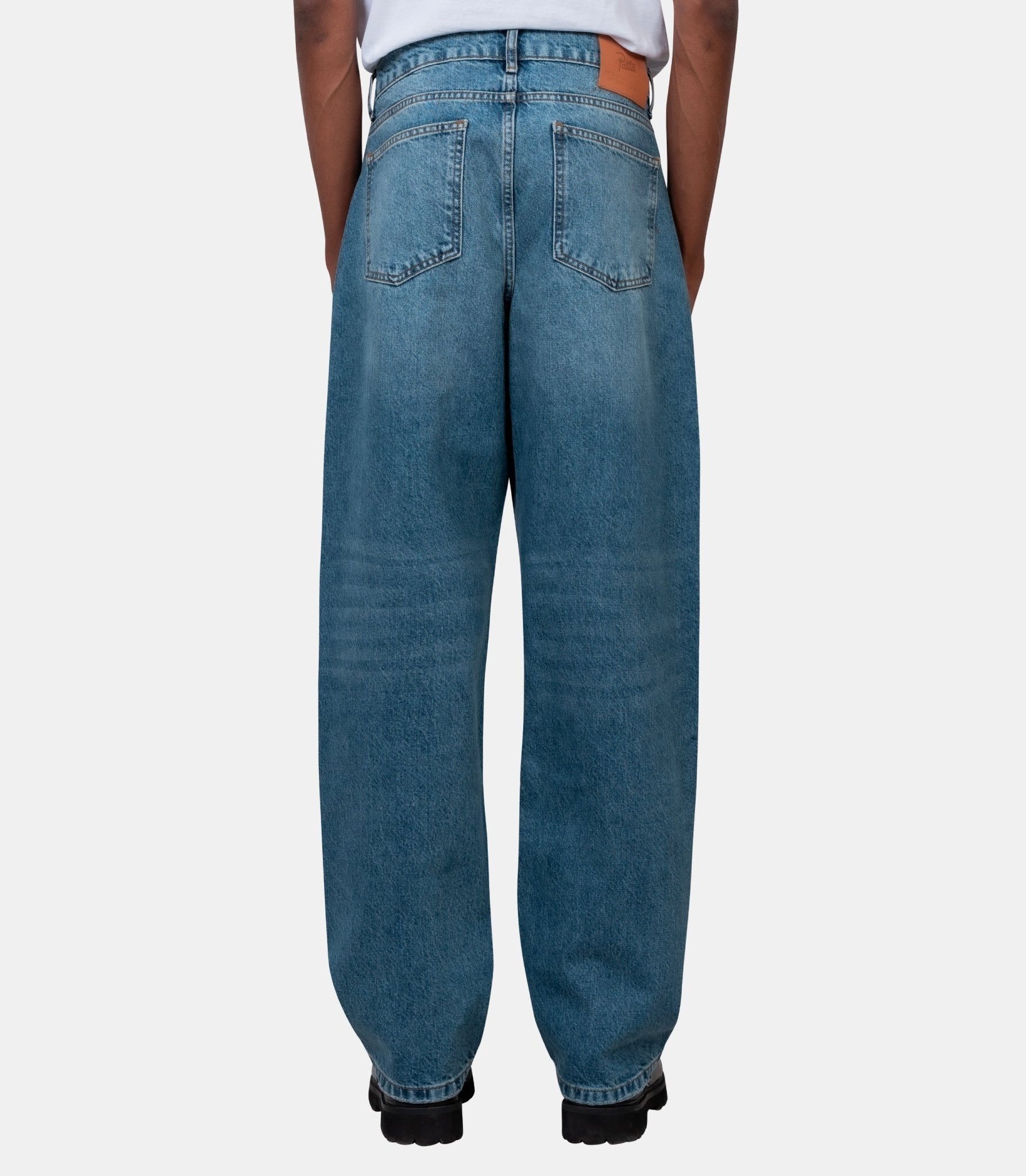 Pantalon denim laserprint whiskers - POC-SS26-4200-337-0019-100-28 - Patta