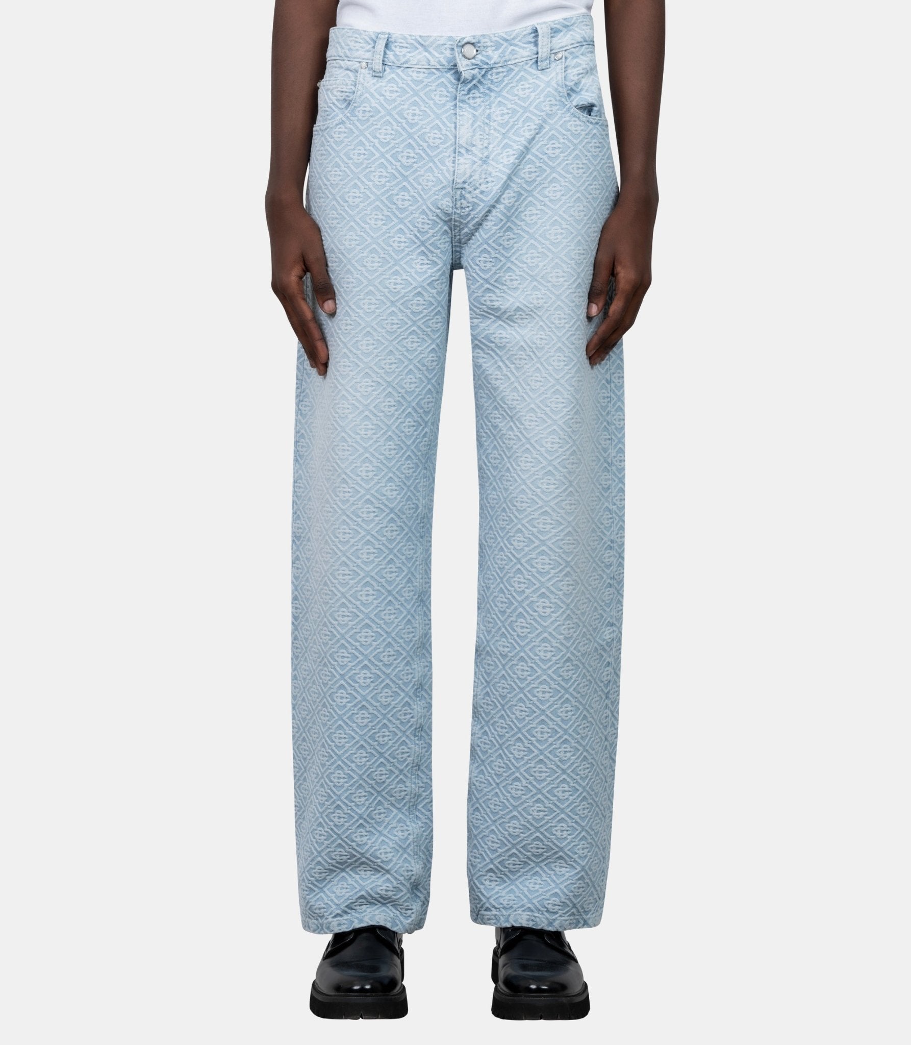 Pantalon denim monogram-M-PF26-DN-009-01-30-Casablanca