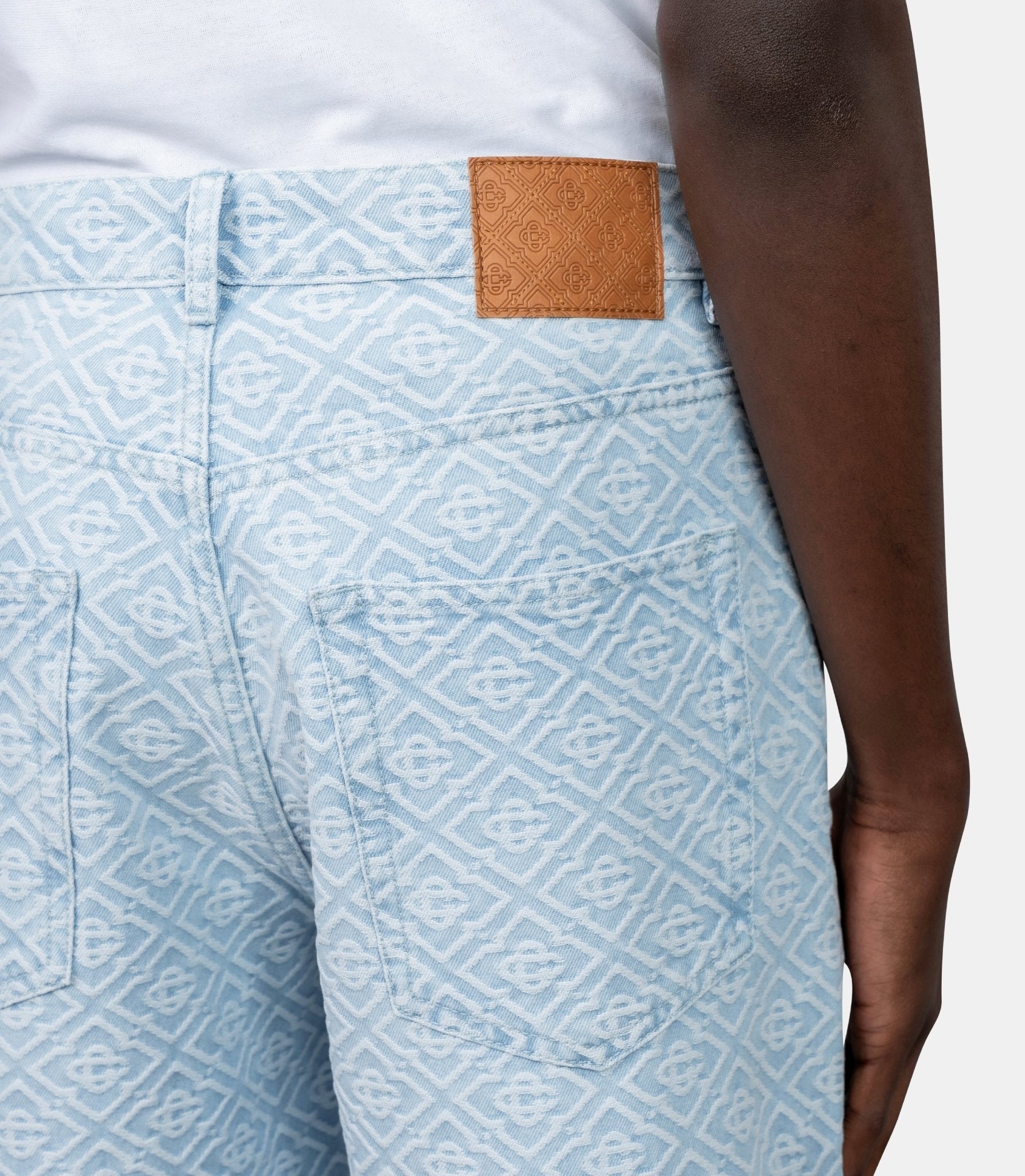 Pantalon denim monogram-M-PF26-DN-009-01-30-Casablanca