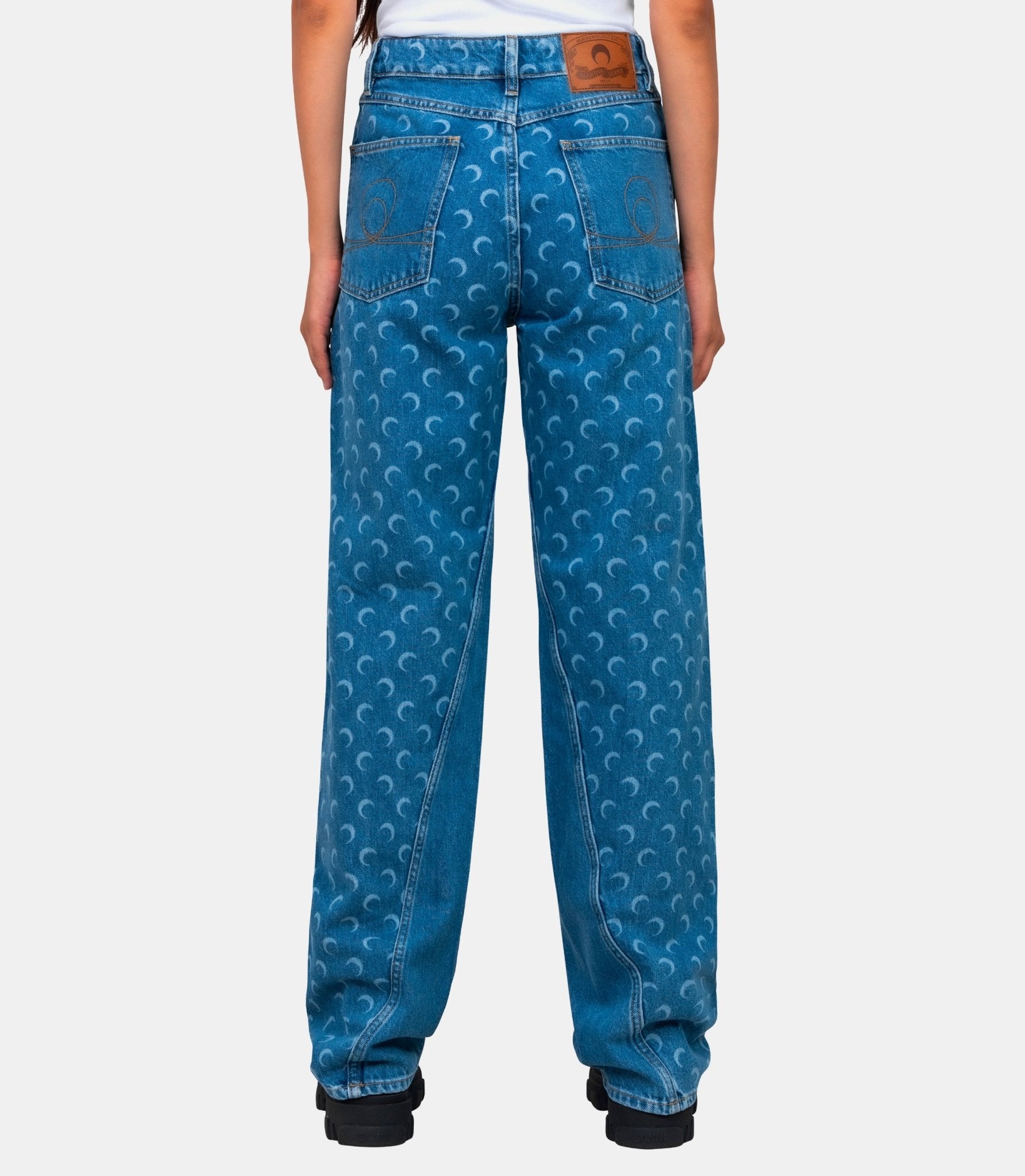 Pantalon denim moon baggy - WPA169ACDEN0002 - CDEN0002 - 36 - Marine serre