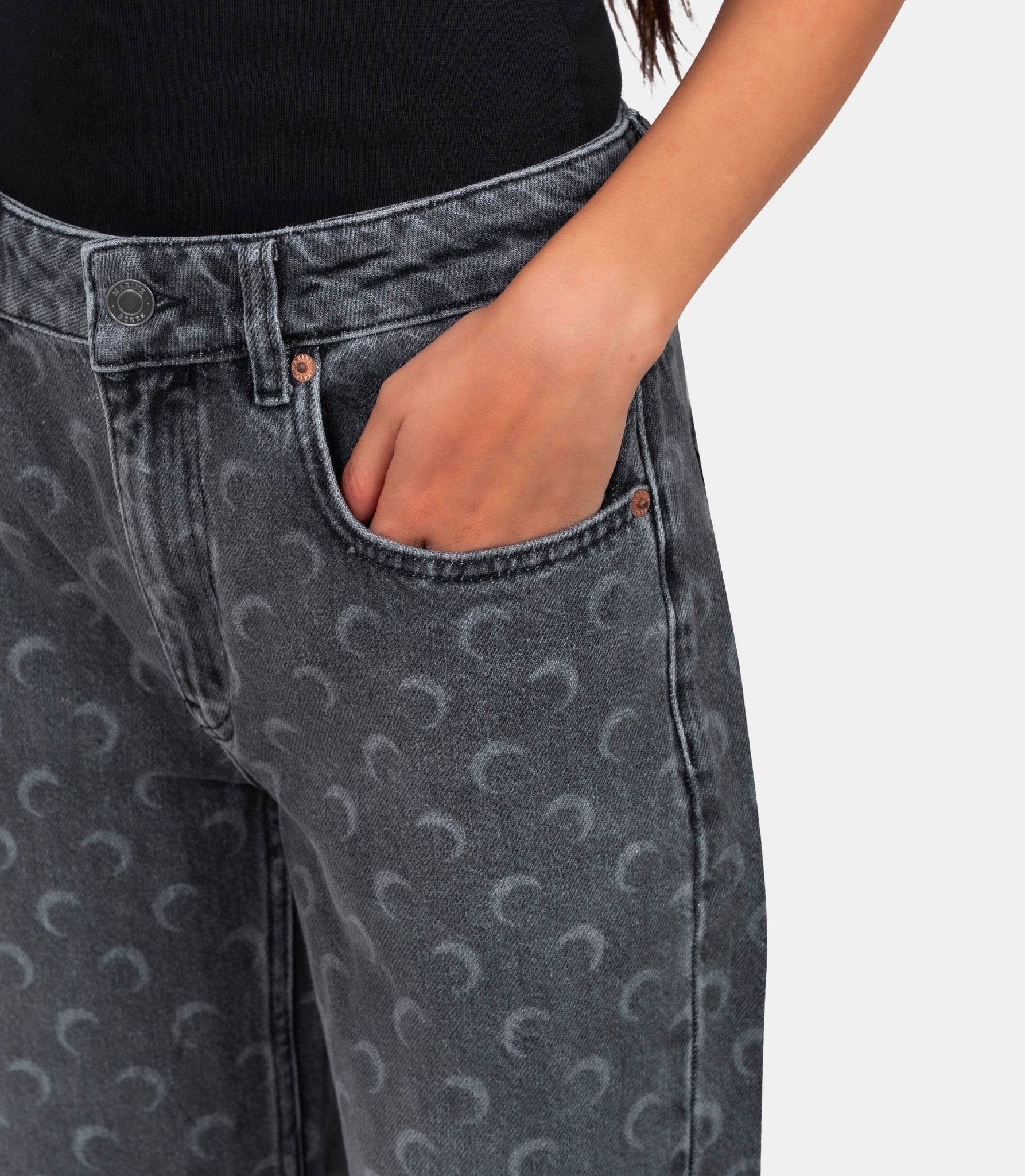 Pantalon denim moon droit - WPA128BCDEN0006-CDEN0006-36 - Marine serre