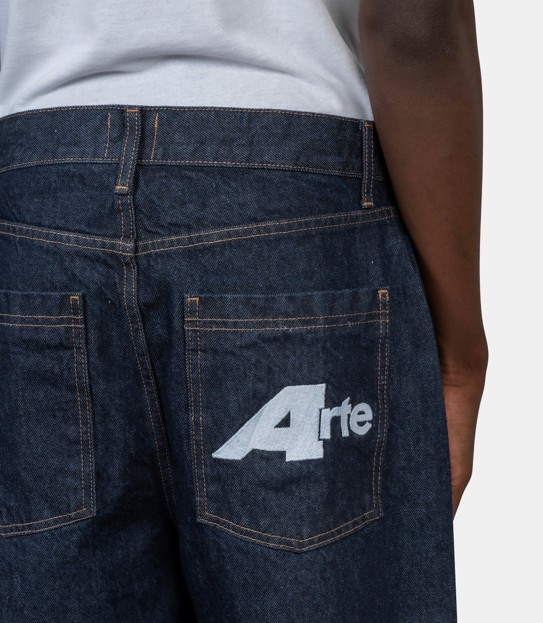 Pantalon denim receipt back-AW26-035P-490-28-Arte