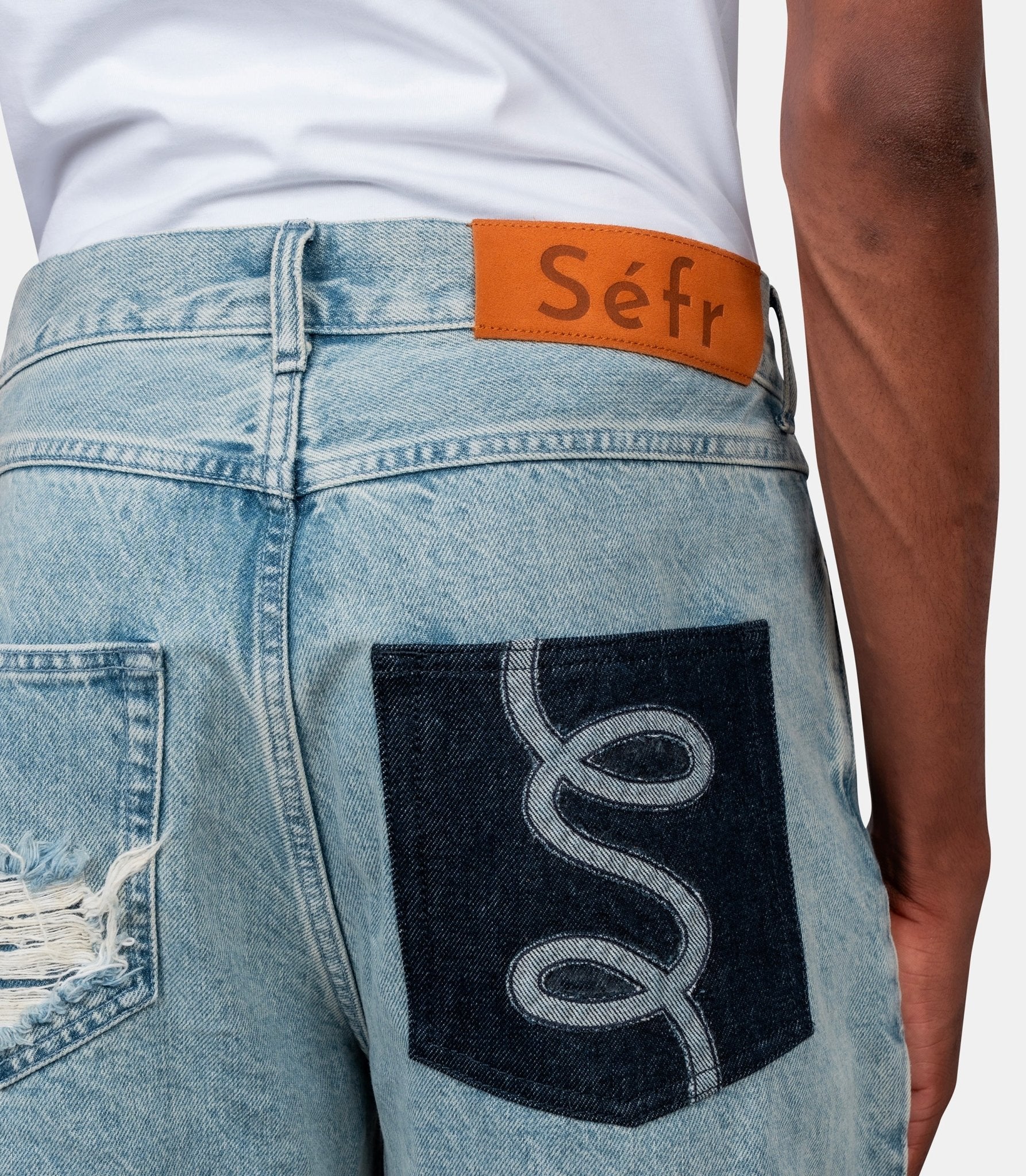 Pantalon denim swirl - PRESS26SWIRLIND-30 - Séfr