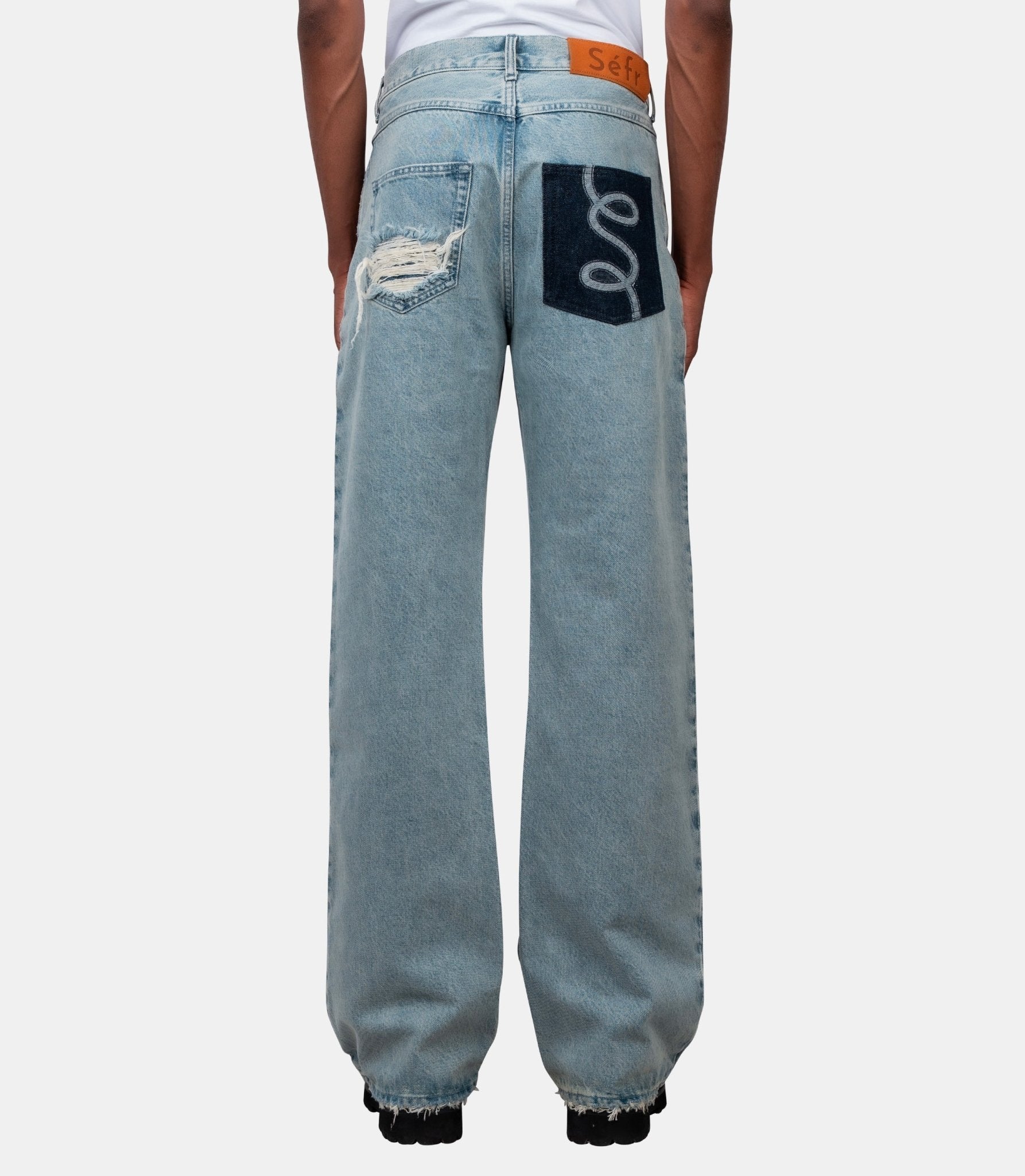 Pantalon denim swirl - PRESS26SWIRLIND-30 - Séfr