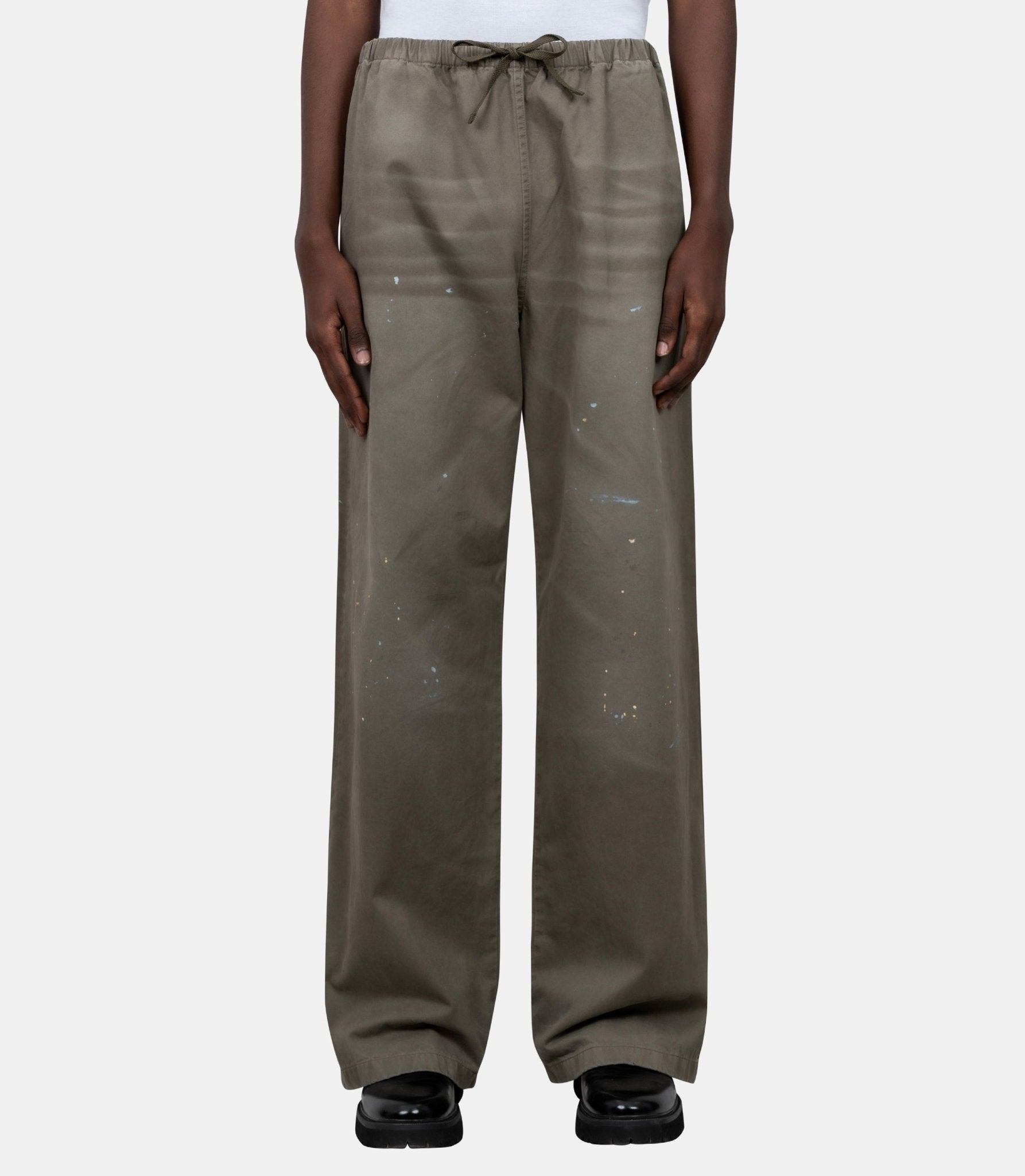 Pantalon en coton délavé-BK0778-ABB-46-Acne studios